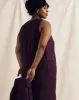 Terrace Linen Shift Dress - Acai sold by Universal Standard