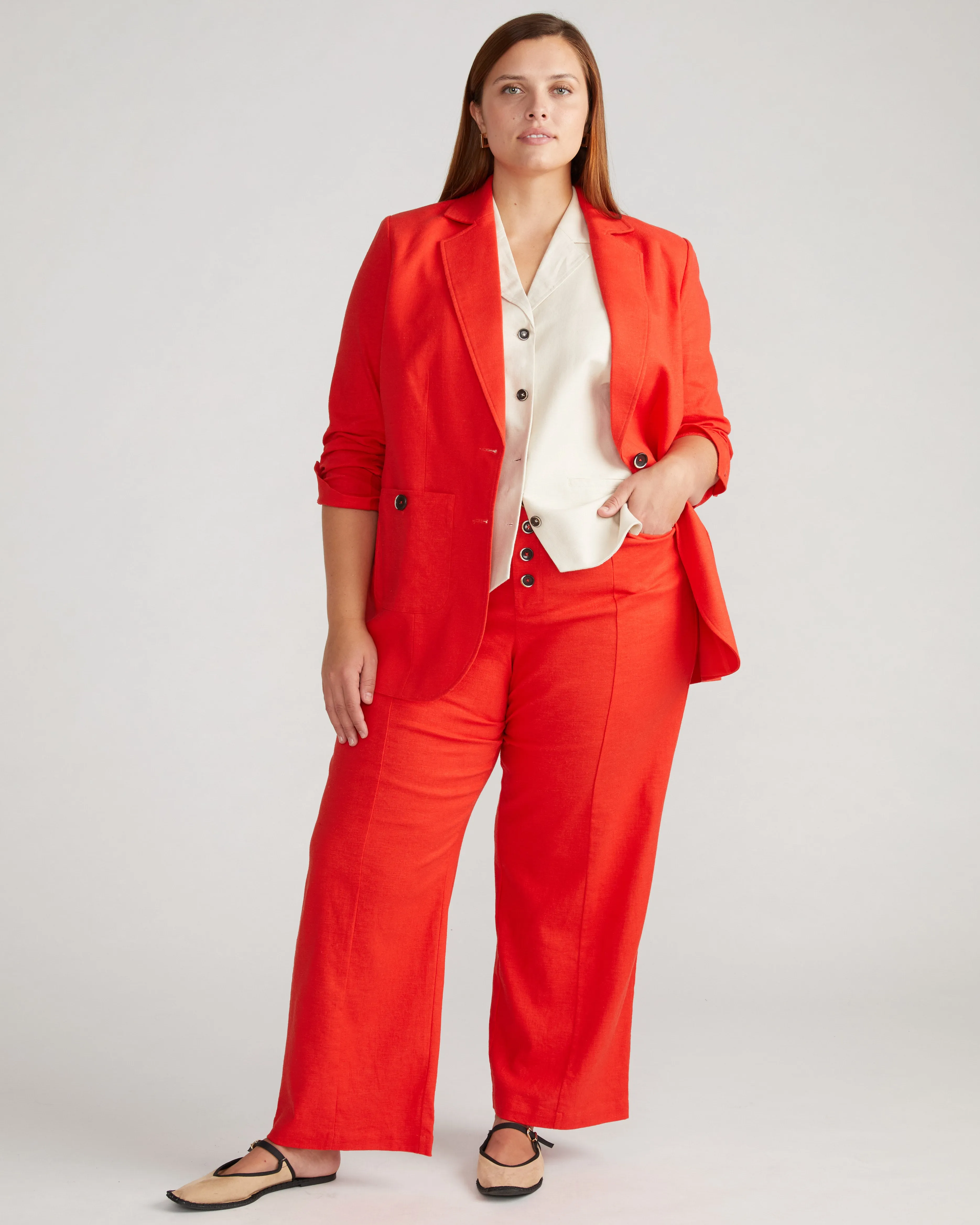 Coastal Linen Pants - Shoreline Sunset sold by Universal Standard