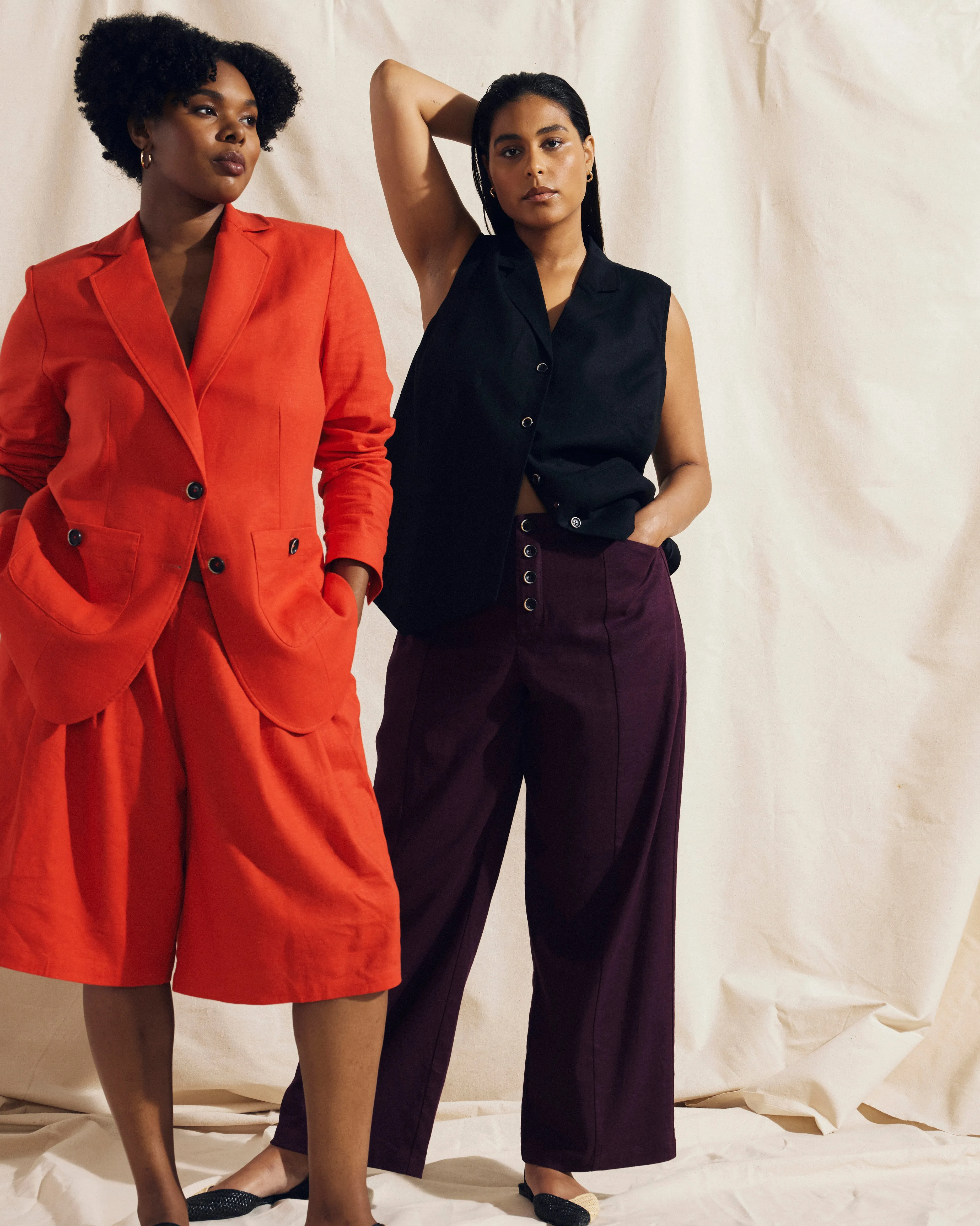 Coastal Linen Pants - Acai sold by Universal Standard product image thumbnail 2