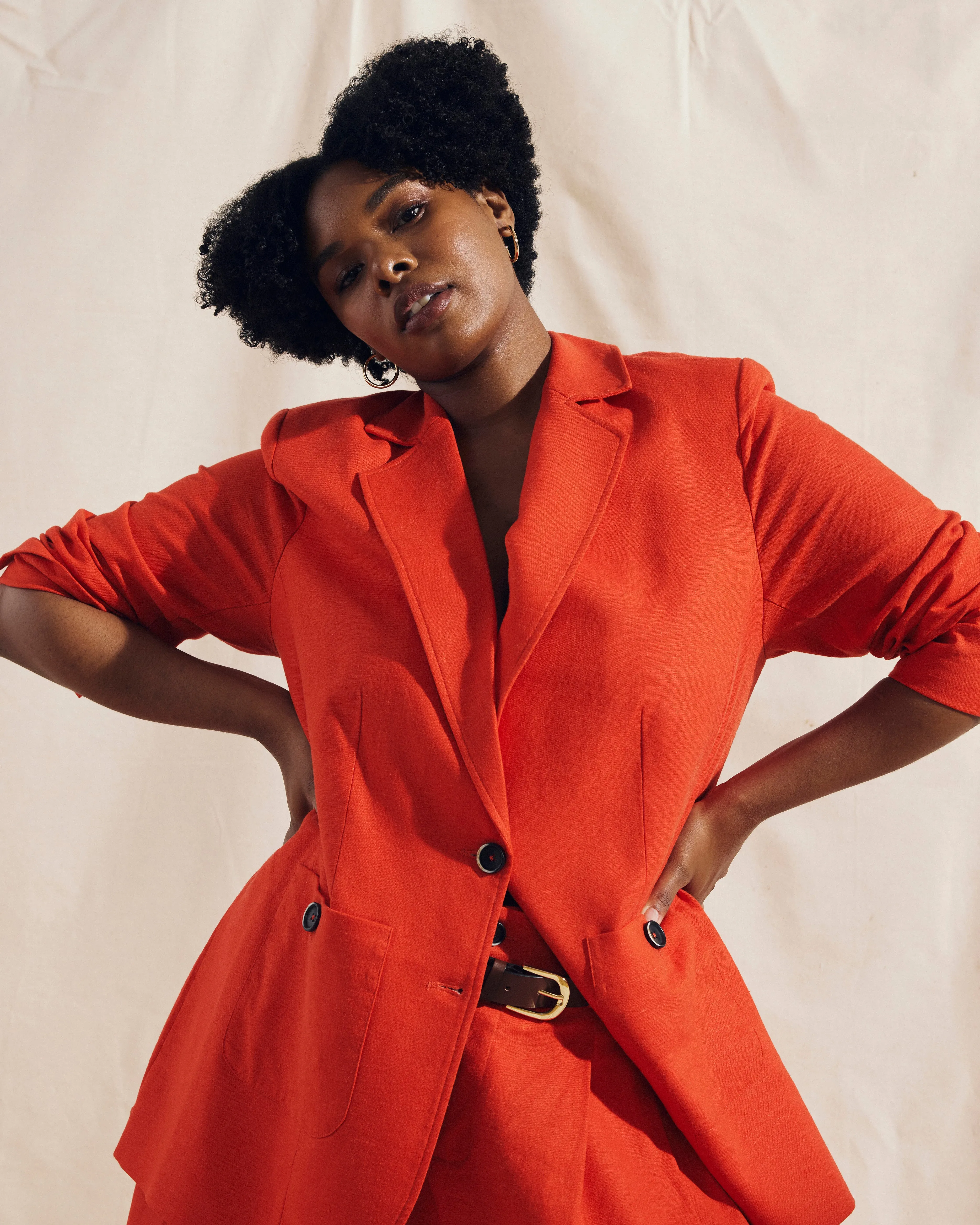 Coastal Linen Blazer - Shoreline Sunset sold by Universal Standard