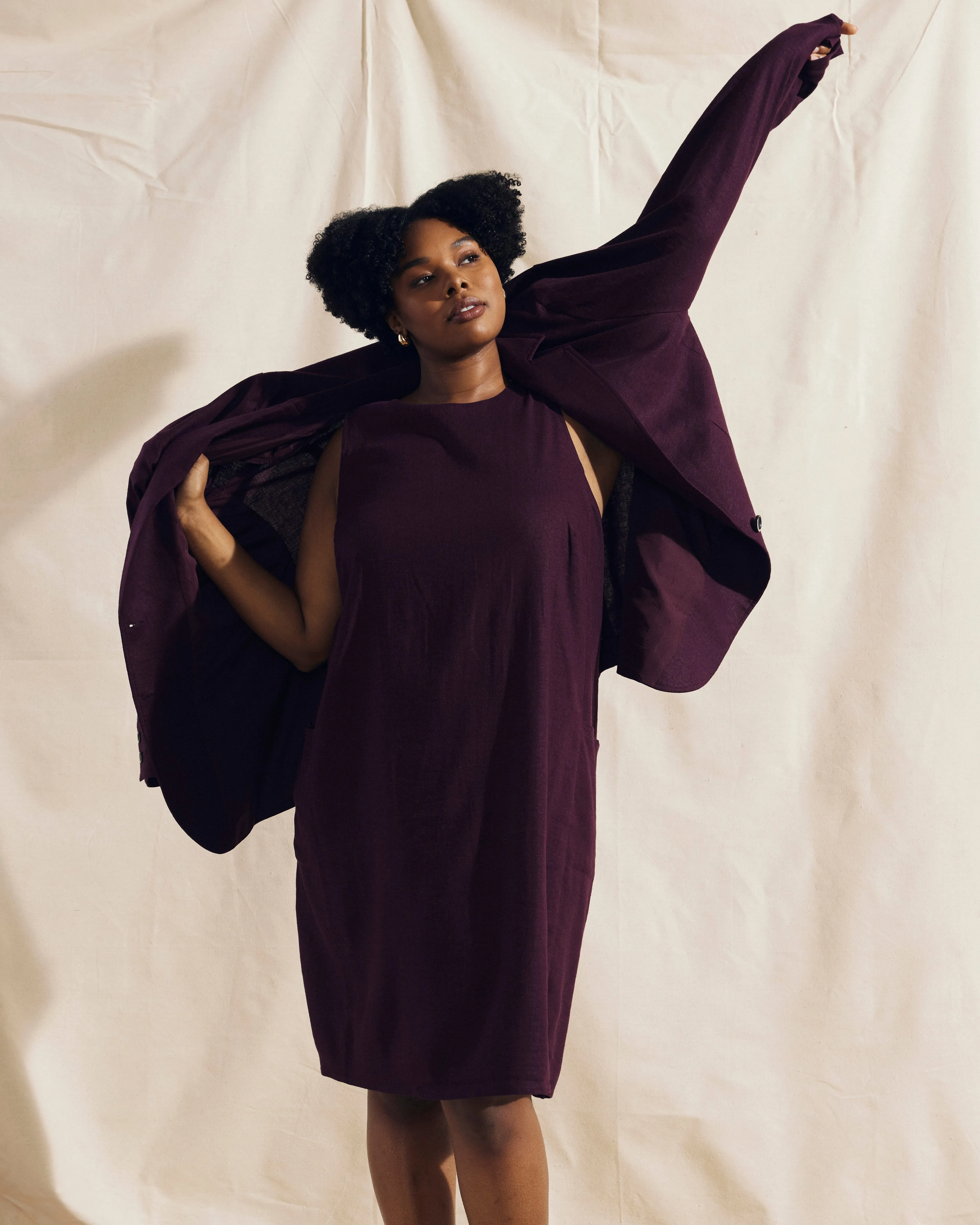 Coastal Linen Blazer - Acai sold by Universal Standard product image thumbnail 2