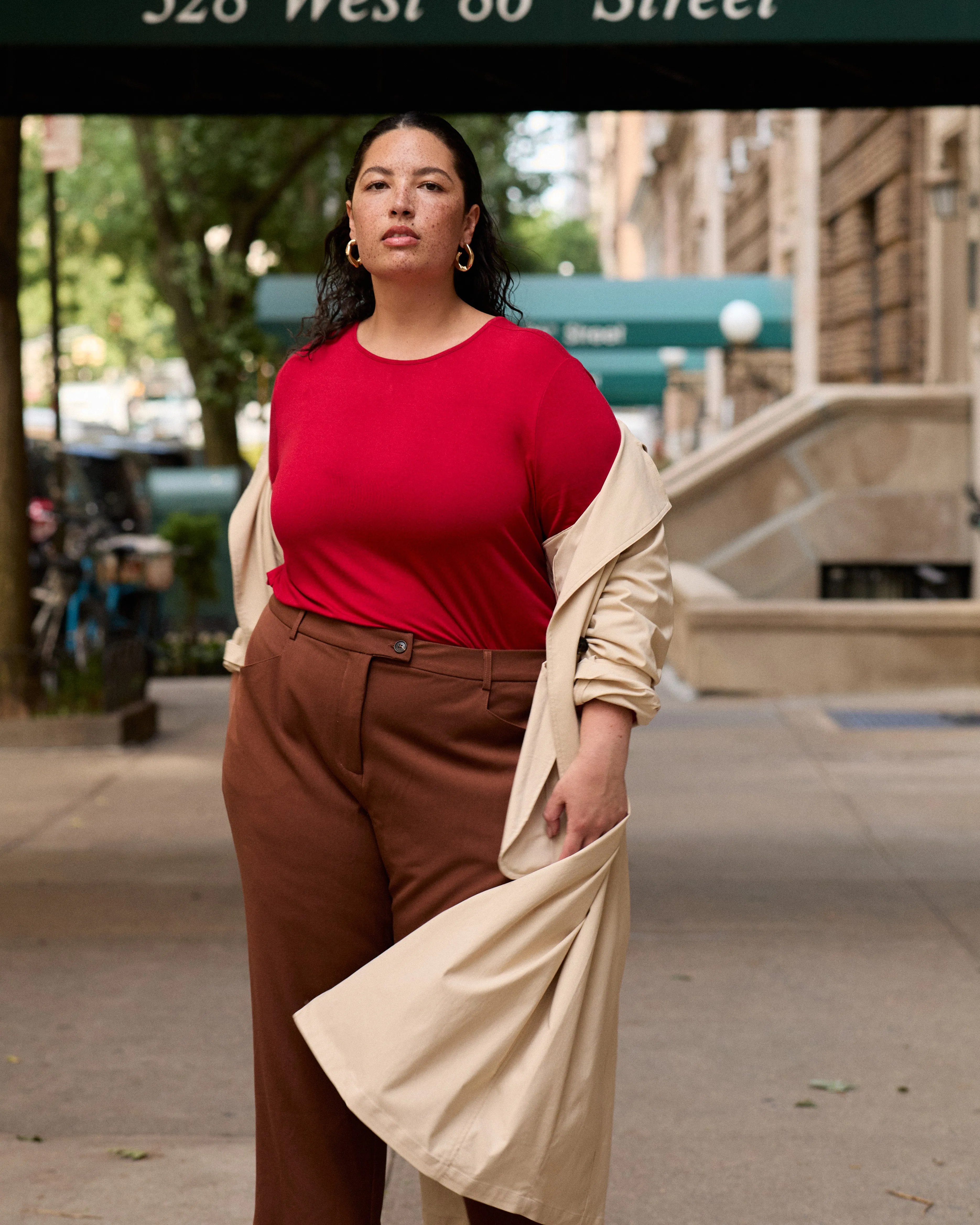 Joan Liquid Jersey Long Sleeve Top - New York Red sold by Universal Standard product image thumbnail 2