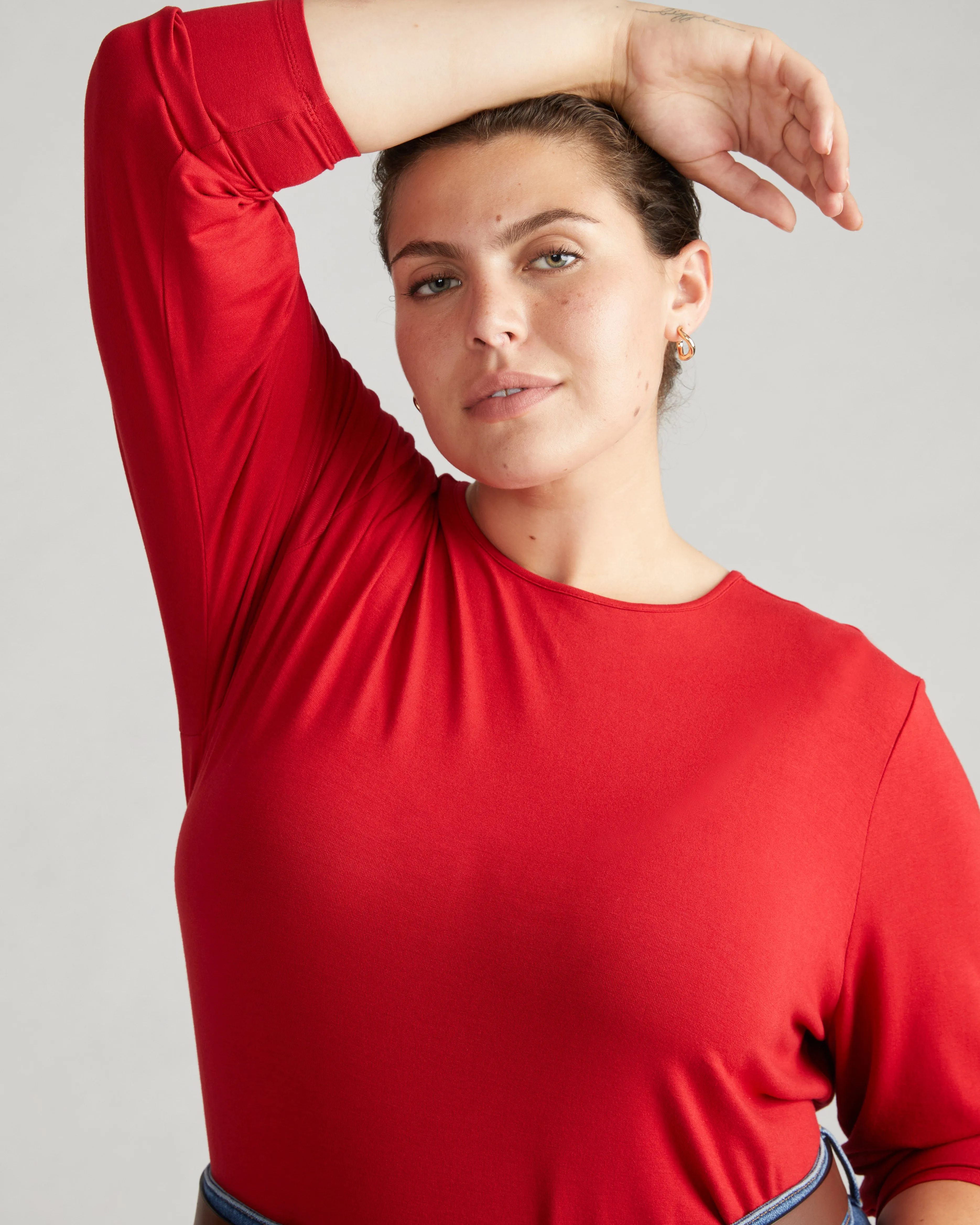 Joan Liquid Jersey Long Sleeve Top - New York Red sold by Universal Standard product image thumbnail 4