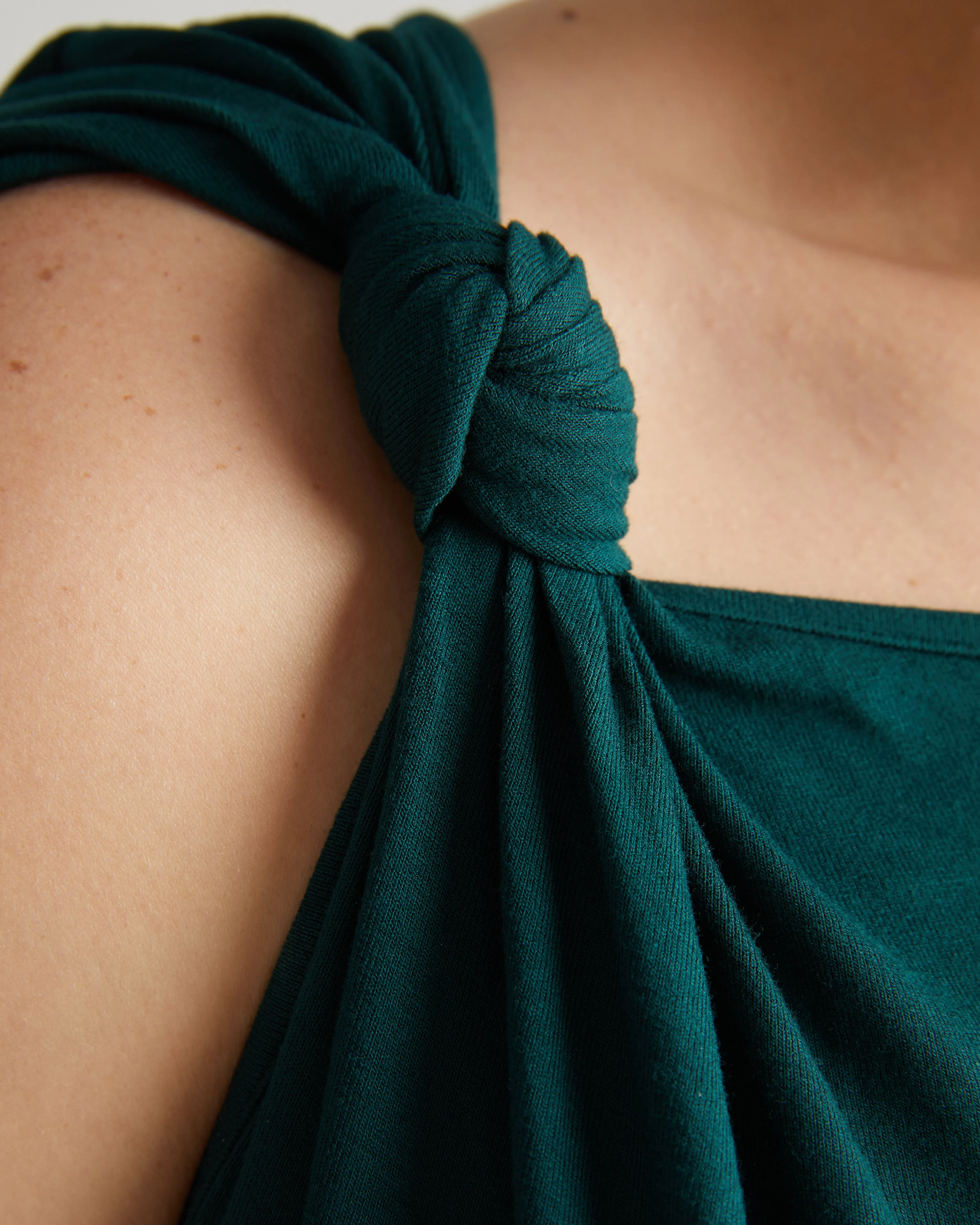 Estella Liquid Jersey Knot Tank - Forest Green sold by Universal Standard product image thumbnail 4