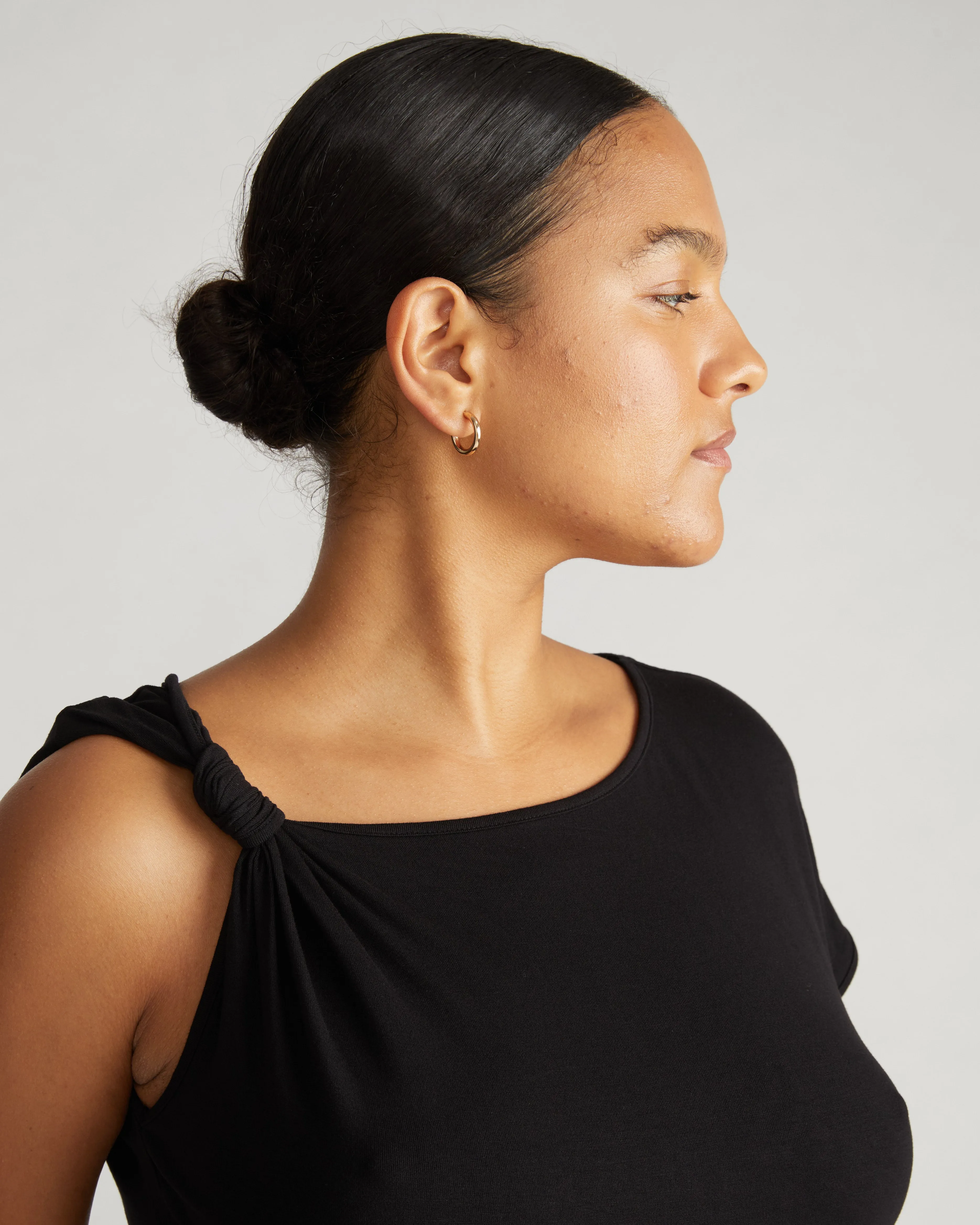 Estella Liquid Jersey Knot Tank - Black sold by Universal Standard product image thumbnail 2