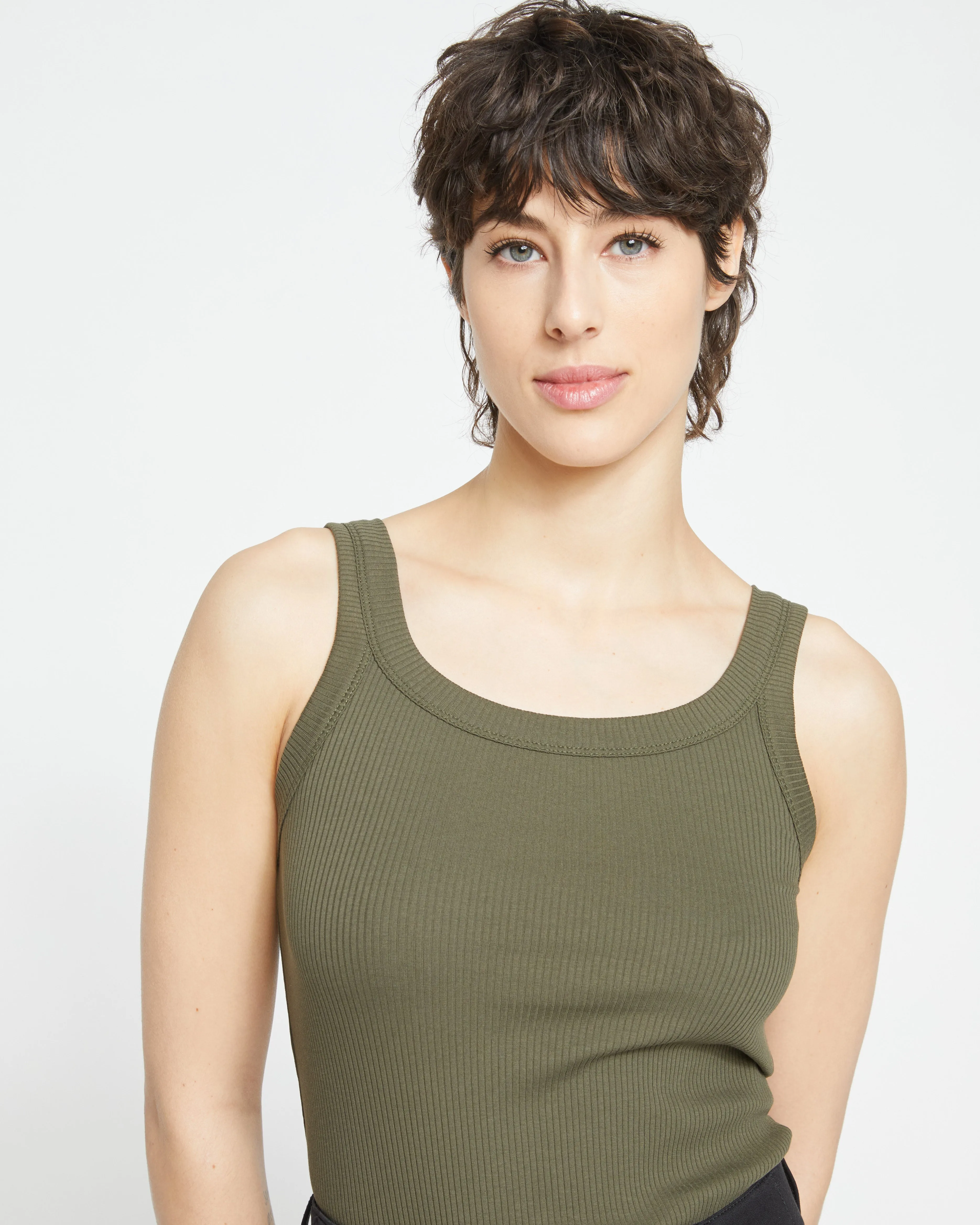 Roitfeld Ribbed Tank - Nori sold by Universal Standard product image thumbnail 3