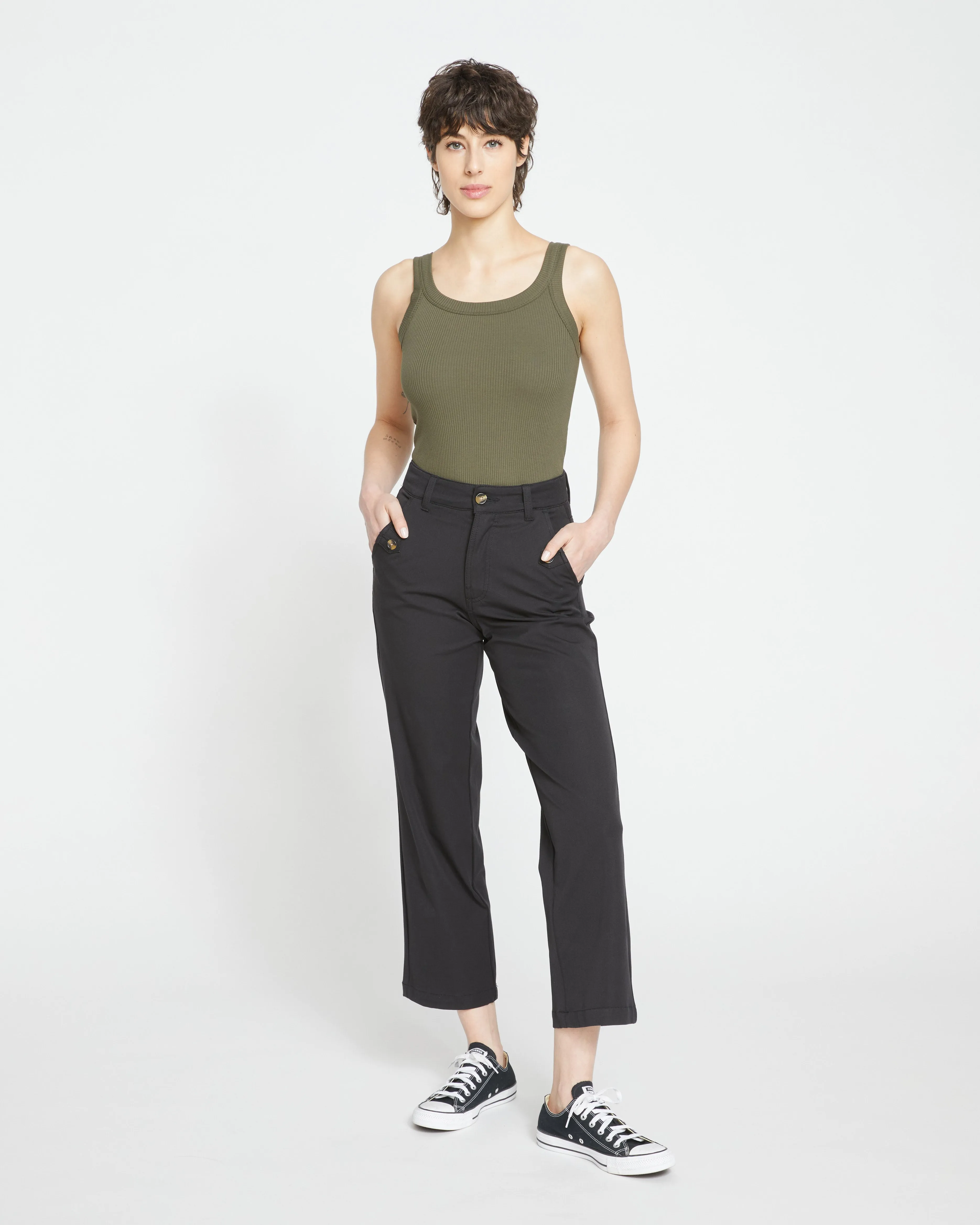 Roitfeld Ribbed Tank - Nori sold by Universal Standard