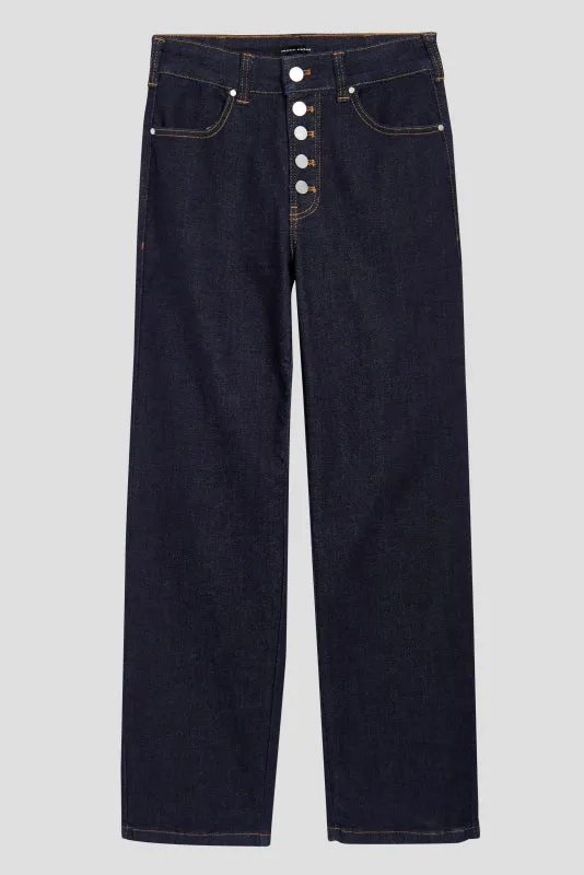 Dolly High Rise Button Fly Straight Leg Jeans - Vintage Indigo Selvedge sold by Universal Standard product image thumbnail 2