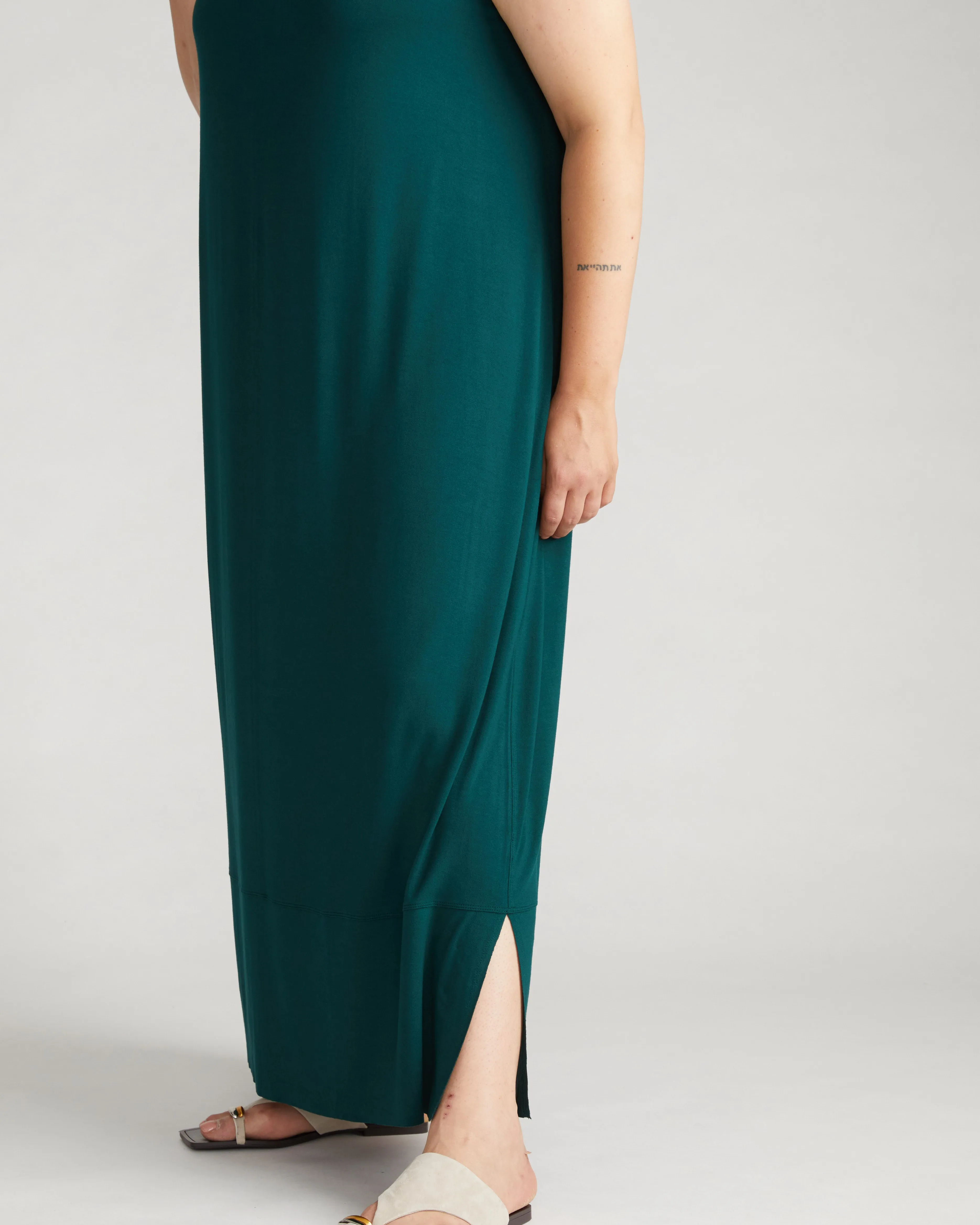 Claremont Liquid Jersey Sheath Dress - Forest Green sold by Universal Standard product image thumbnail 2