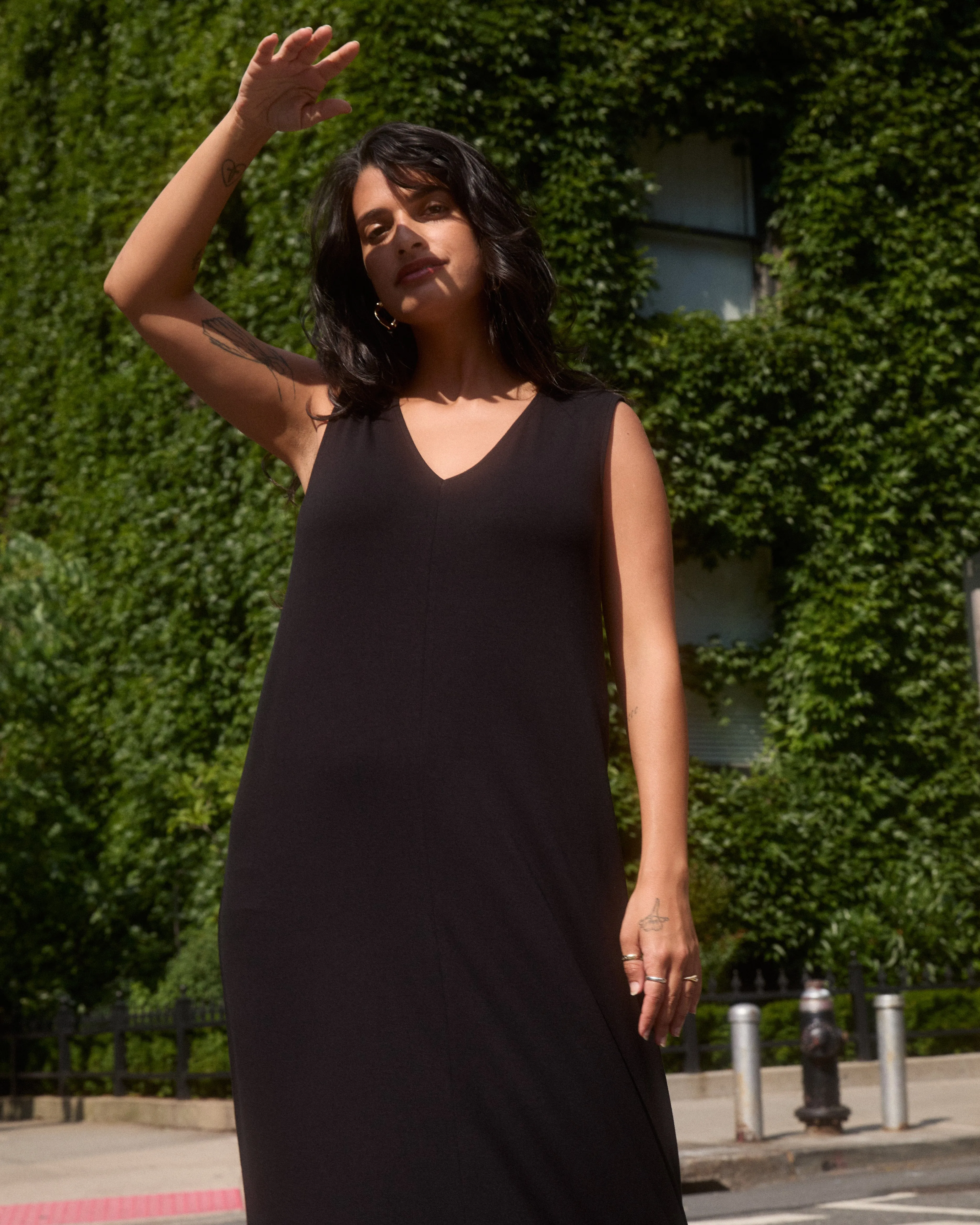 Claremont Liquid Jersey Sheath Dress - Black sold by Universal Standard product image thumbnail 4