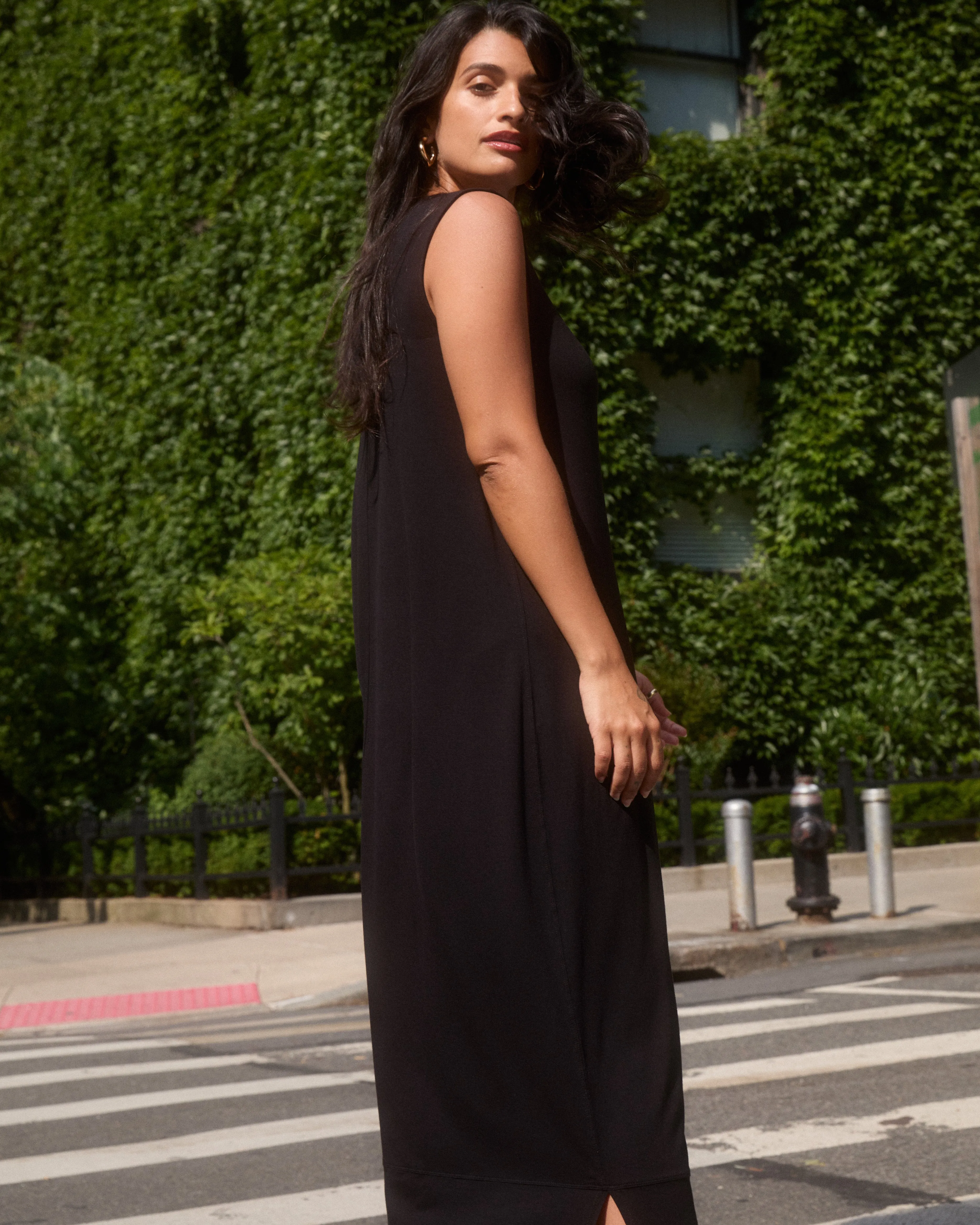 Claremont Liquid Jersey Sheath Dress - Black sold by Universal Standard product image thumbnail 3