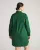 Stretch Poplin Rubicon Shirtdress - Kelly Green sold by Universal Standard