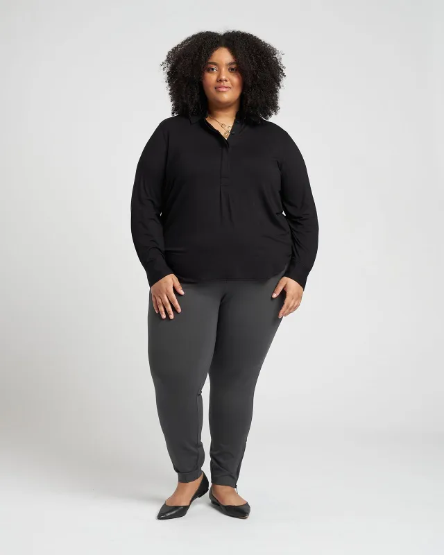 Moro Pocket Signature Ponte Pants - Black Sand sold by Universal Standard