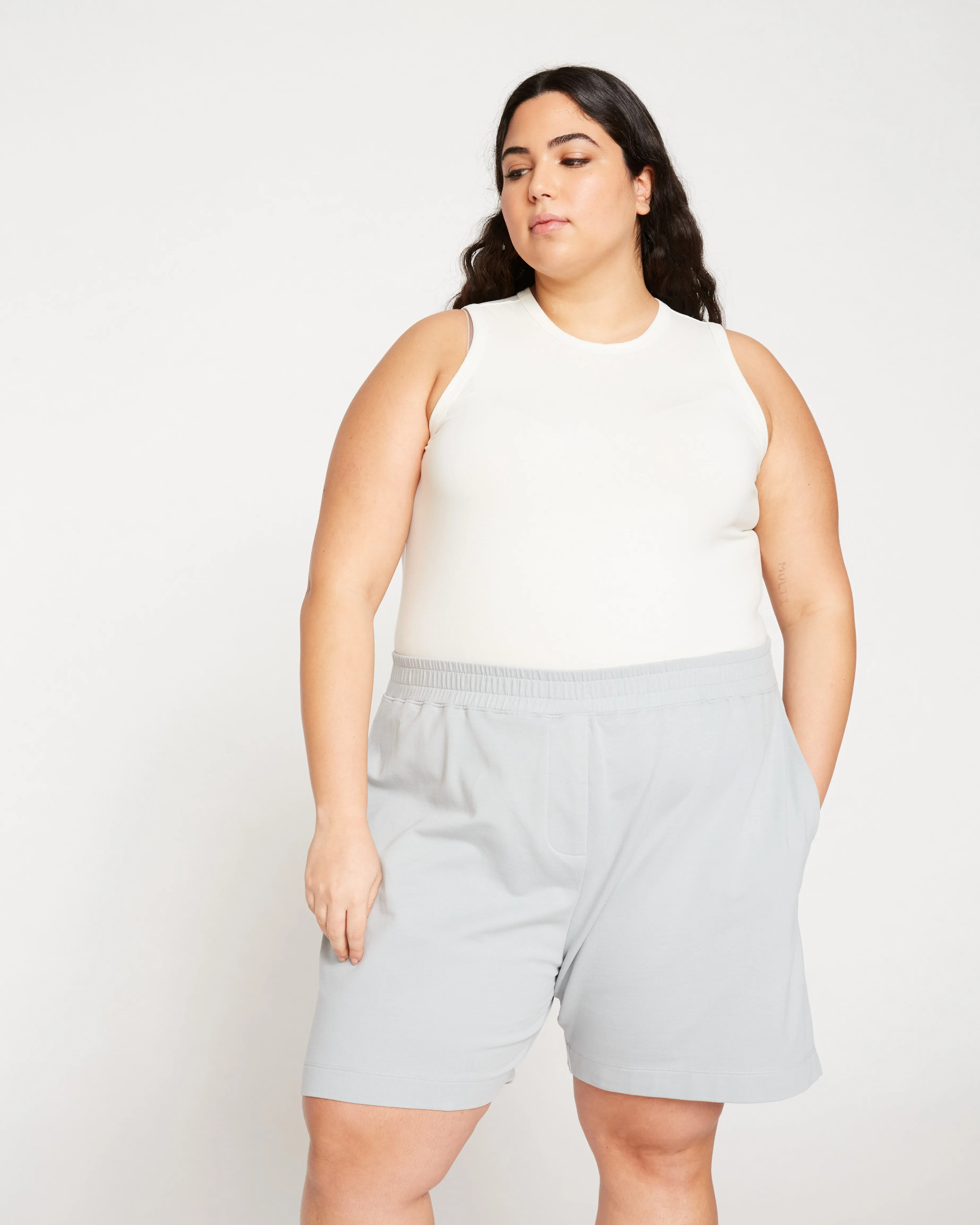 Hayes Sweatshorts - Grey Sky sold by Universal Standard product image thumbnail 2