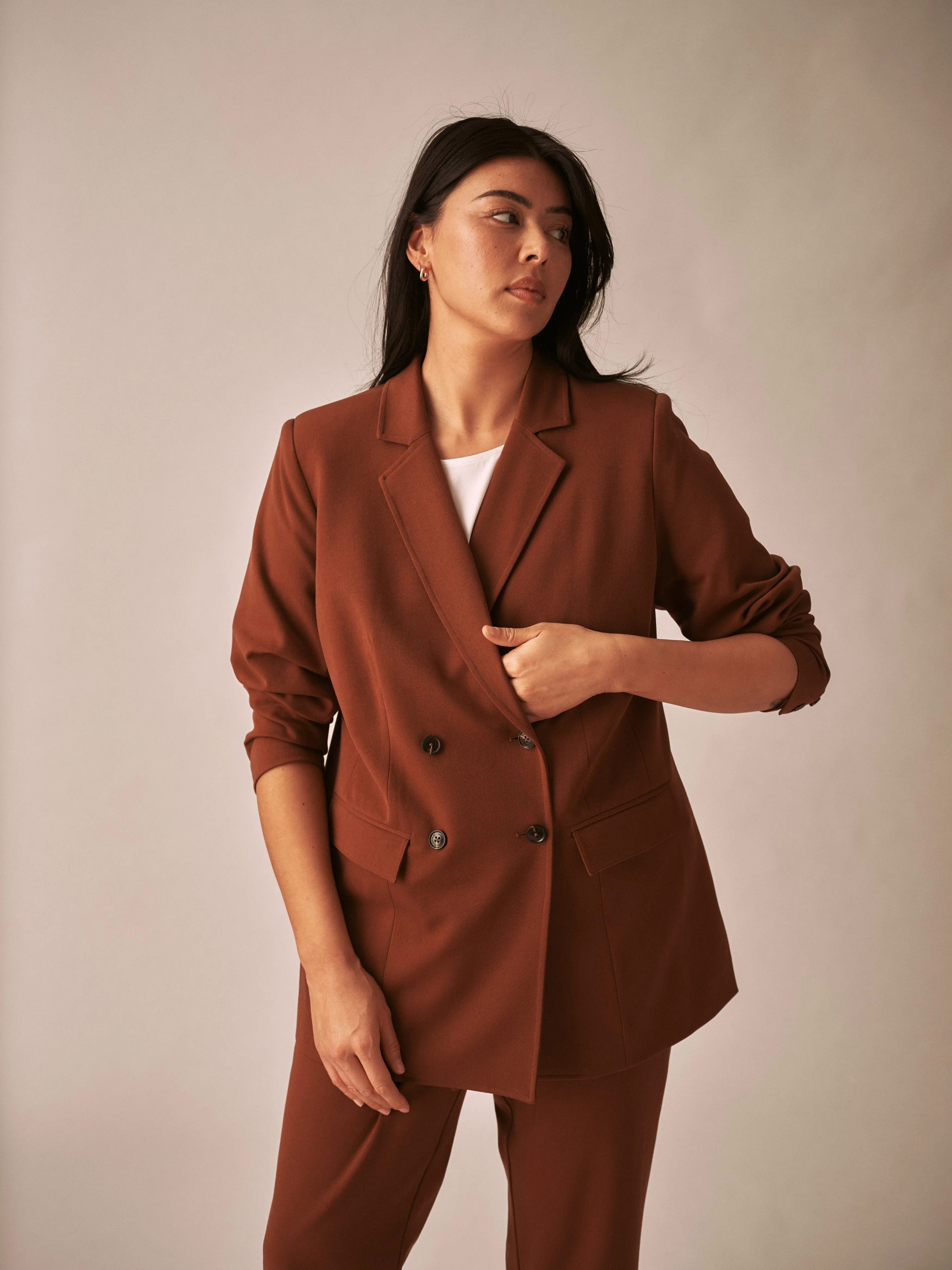 All Day Warren Double Breasted Blazer - Pony sold by Universal Standard product image thumbnail 2