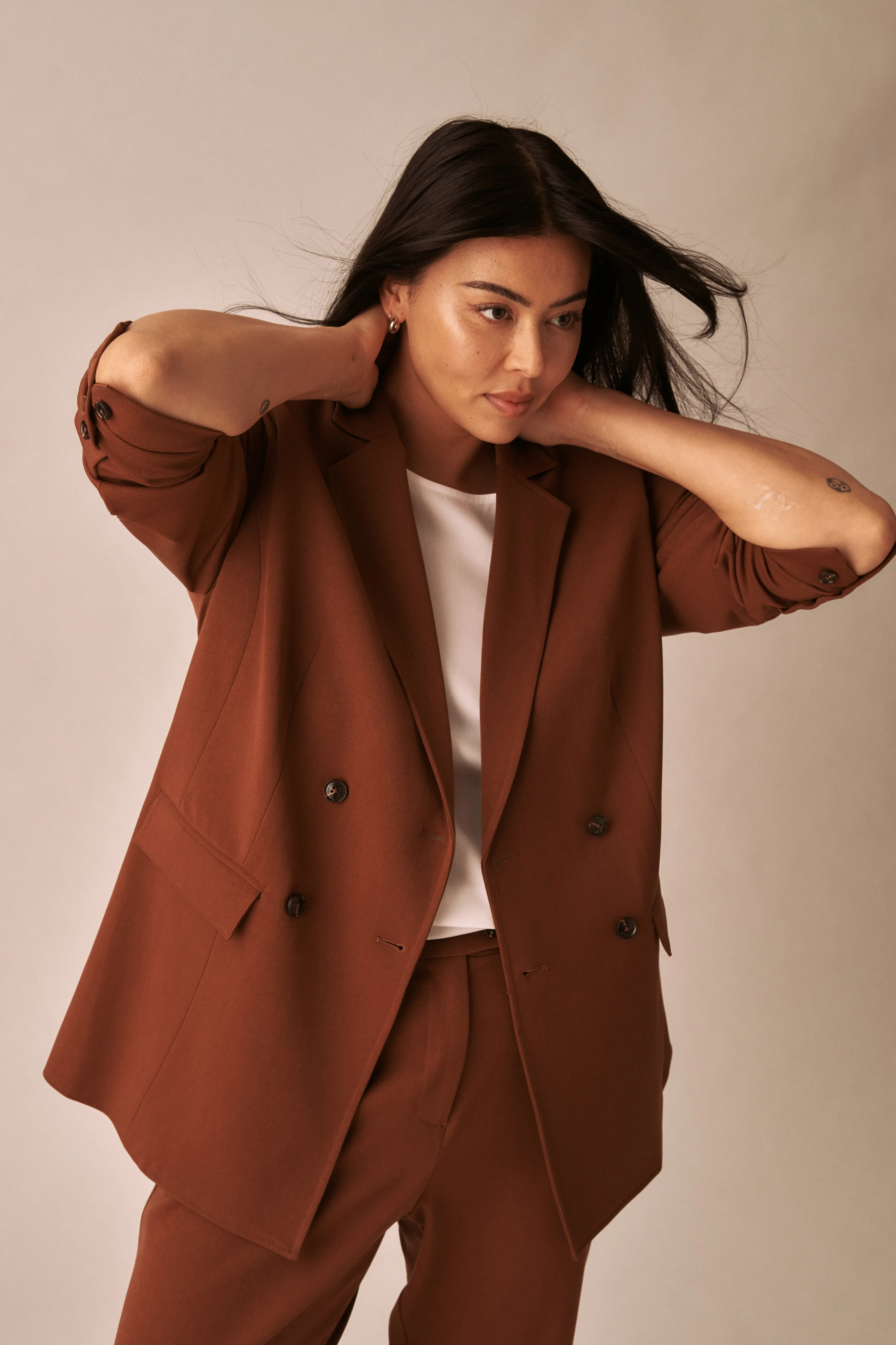 All Day Warren Double Breasted Blazer - Pony sold by Universal Standard product image thumbnail 5
