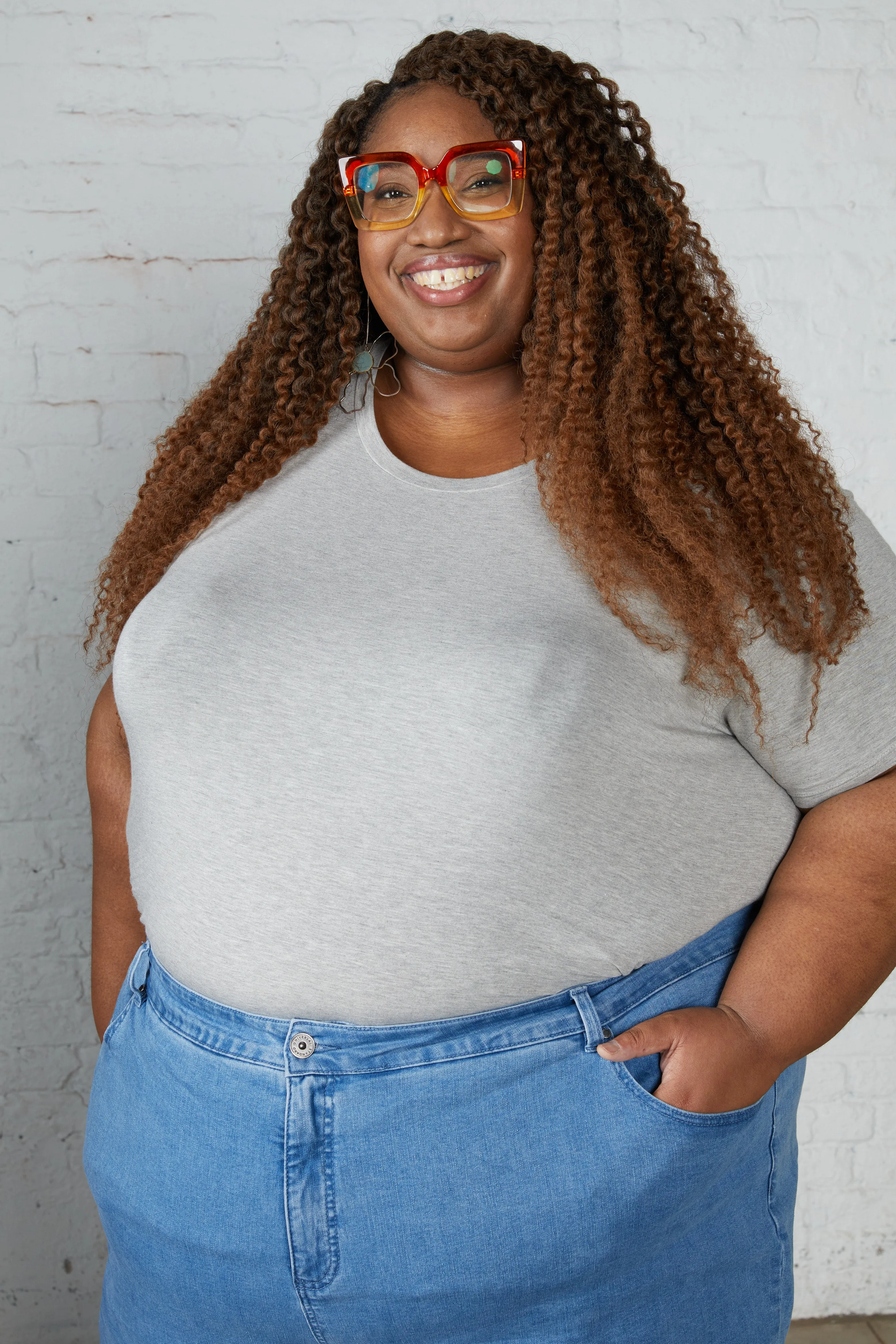 Signature Tee Rex - Heather Grey sold by Universal Standard