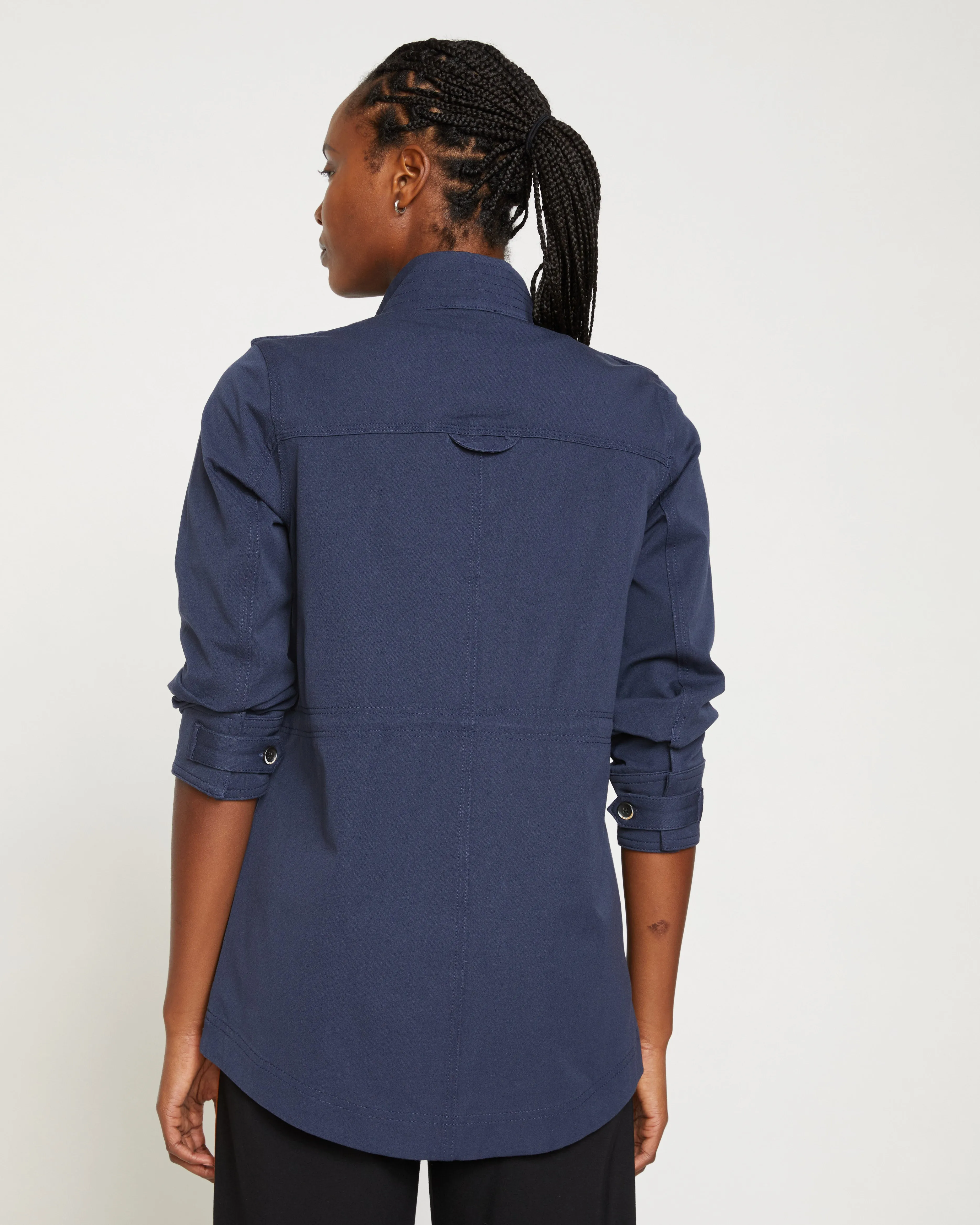 Vineyard Stretch Cotton Twill Jacket - Navy sold by Universal Standard product image thumbnail 4