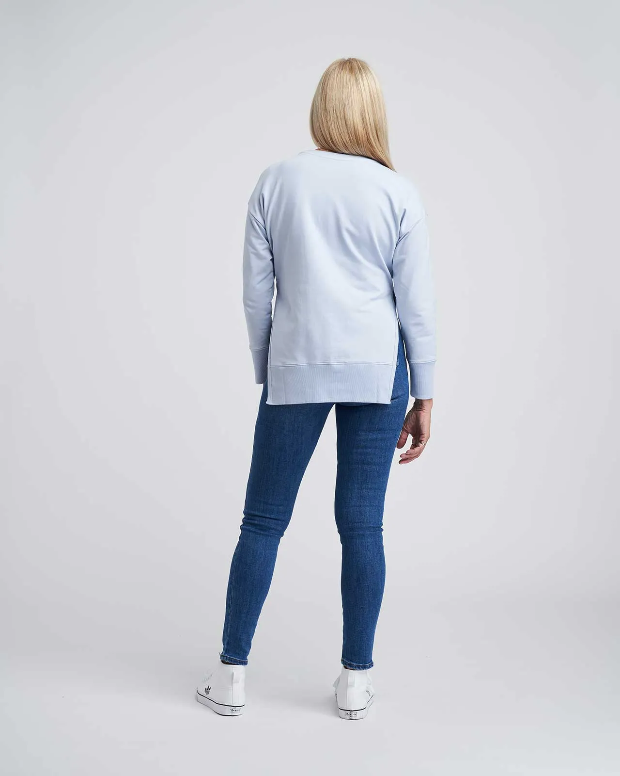Fiona Side Slit Sweatshirt - Light Blue sold by Universal Standard product image thumbnail 5