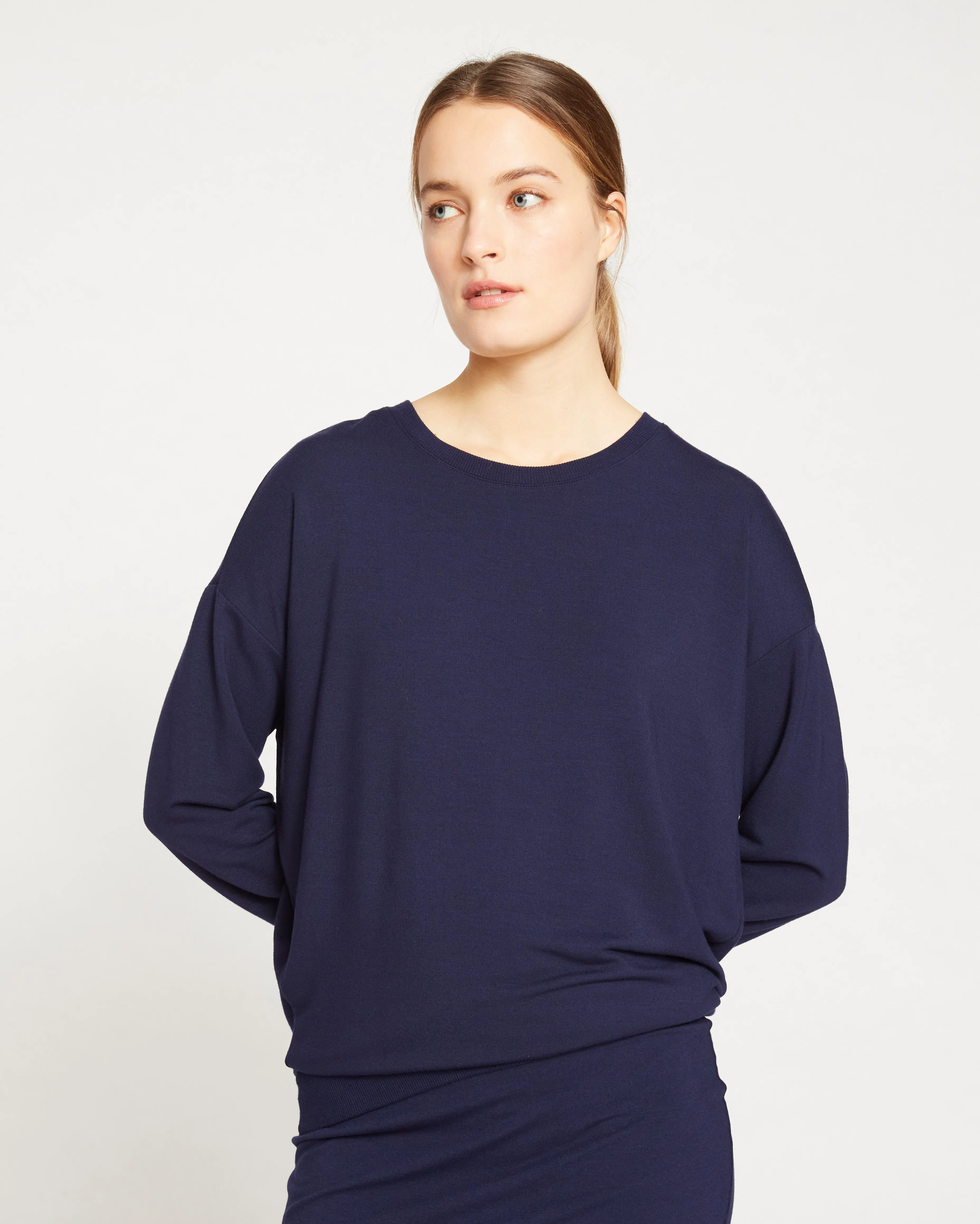 Lauren Classic Sweatshirt - Navy sold by Universal Standard