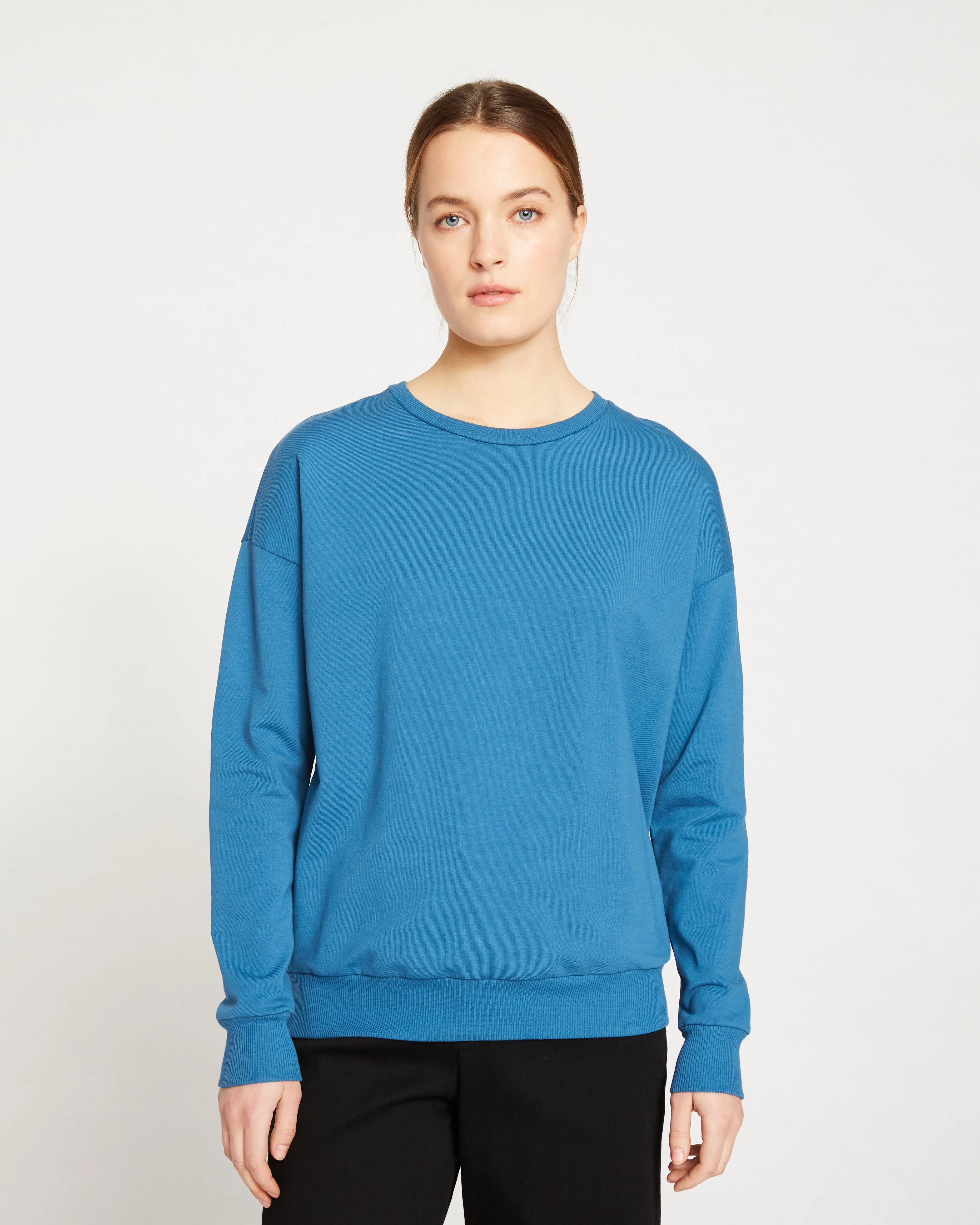 Lauren Classic Sweatshirt - Cerulean sold by Universal Standard