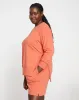 Fiona Side Slit Sweatshirt - Aperol sold by Universal Standard