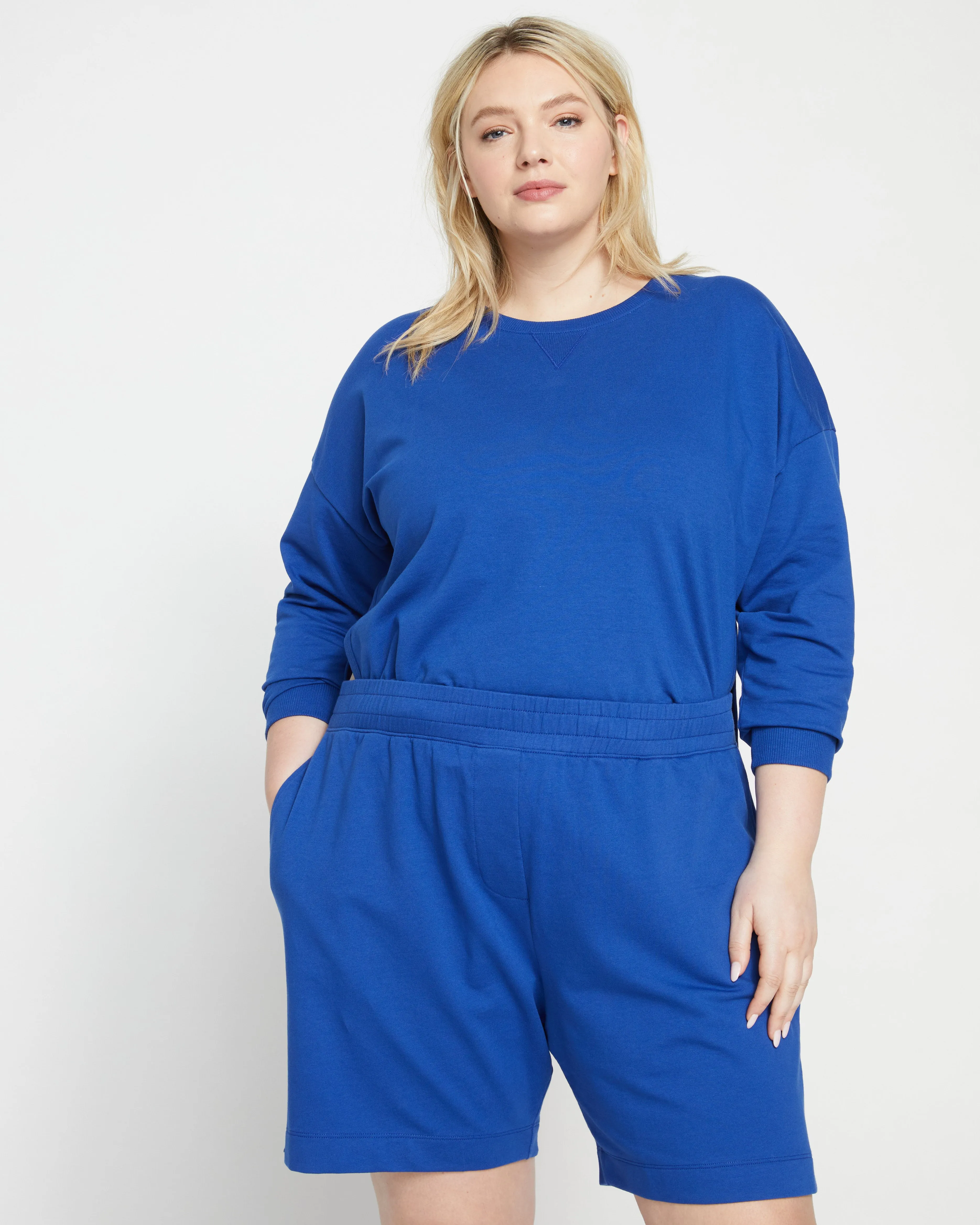 Hayes Sweatshorts - Lapis sold by Universal Standard product image thumbnail 3