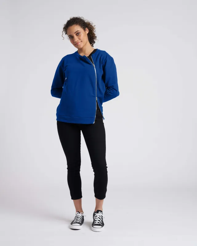 Meridien Zip Sweatshirt - Lapis sold by Universal Standard