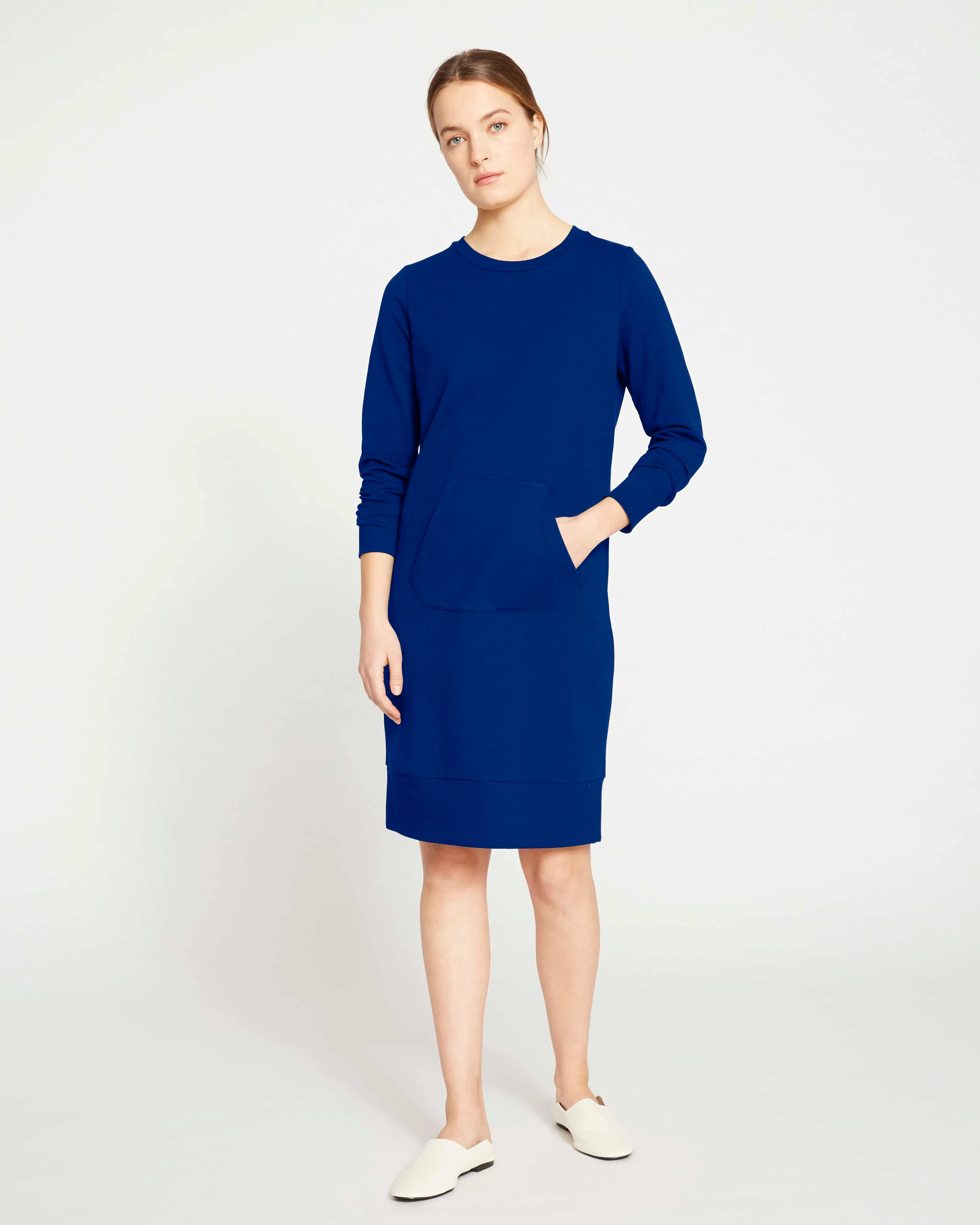 Bree Sweatshirt Dress - Lapis sold by Universal Standard
