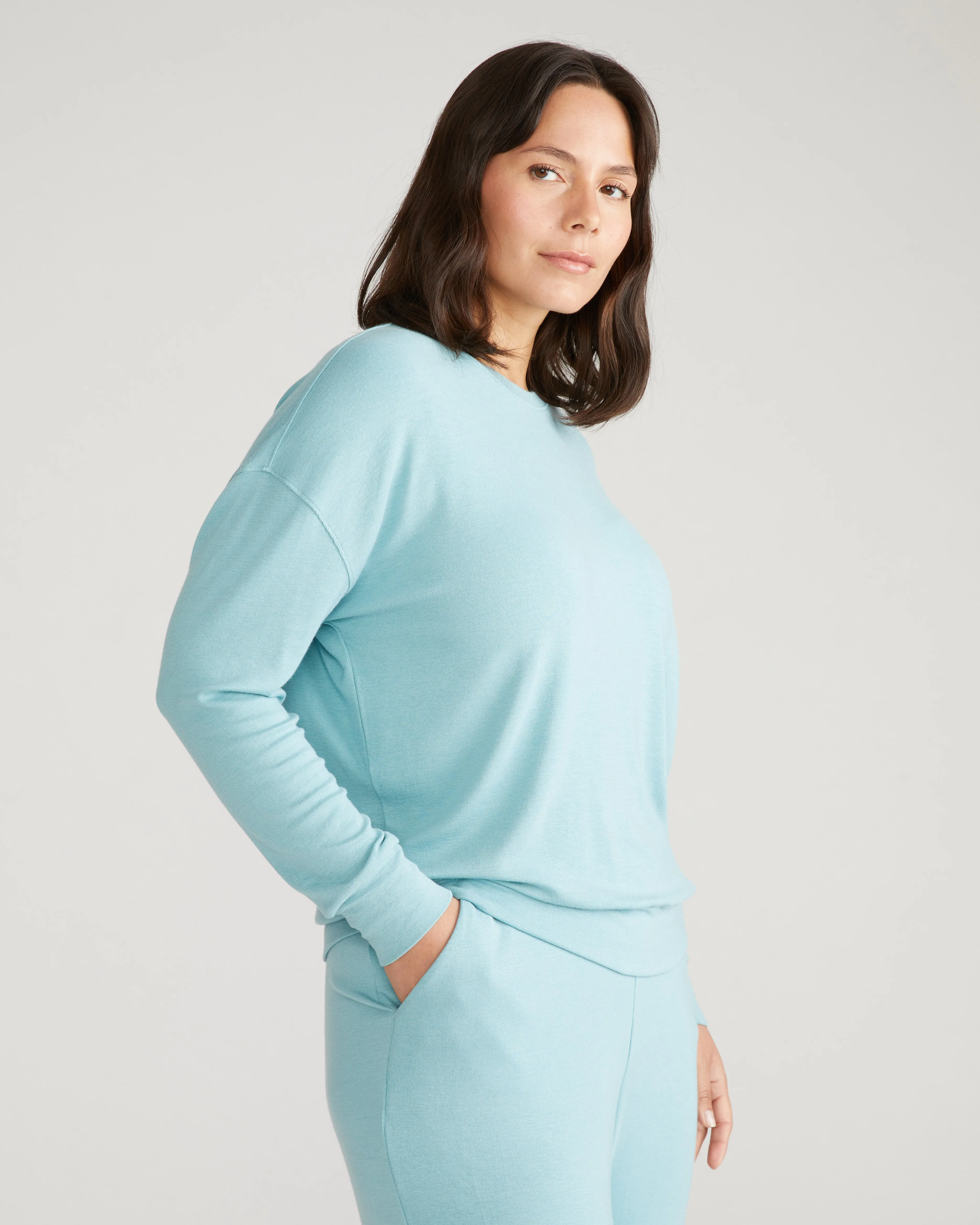 TravelKnit Sweatshirt - Cameo Blue sold by Universal Standard product image thumbnail 3