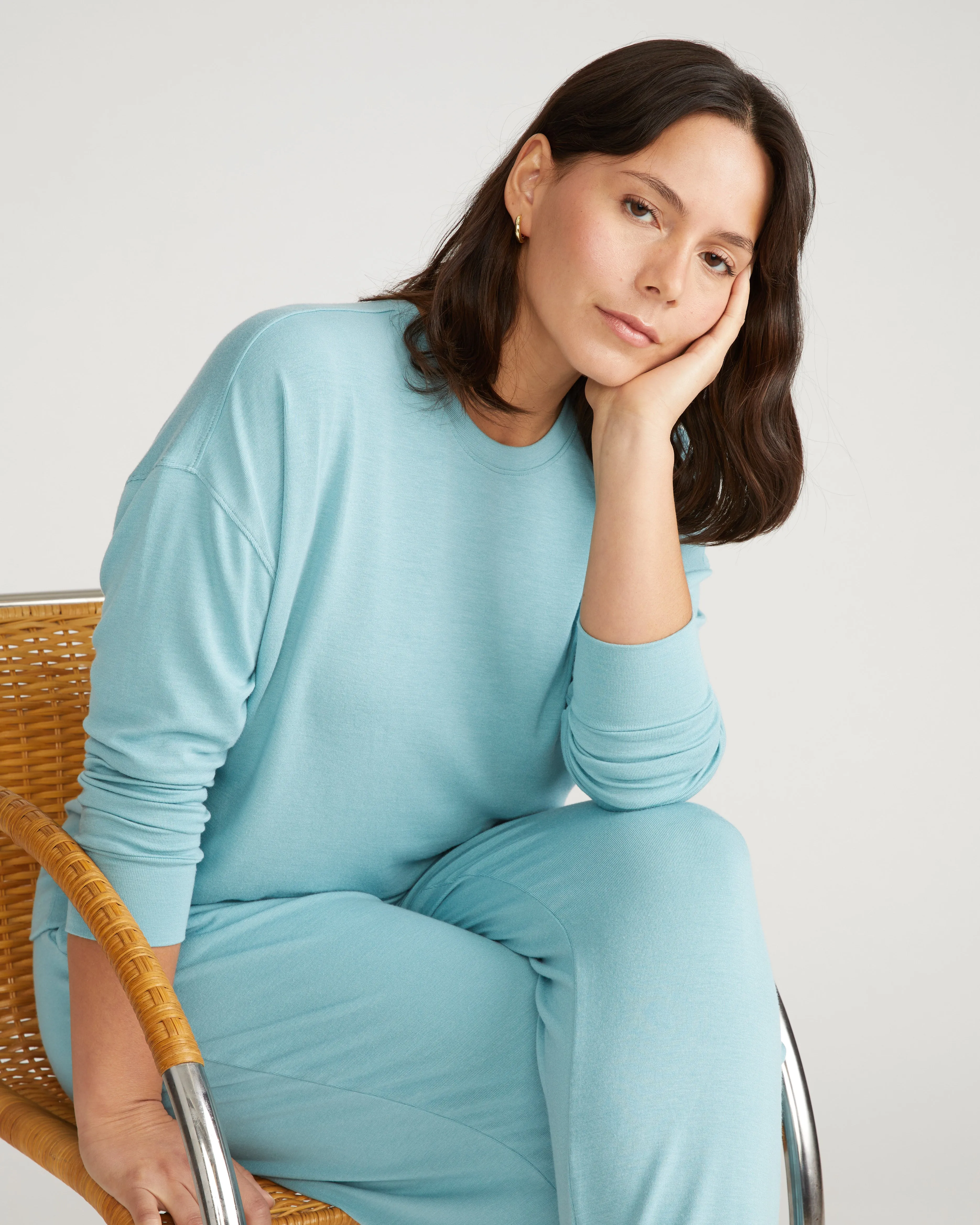 TravelKnit Sweatshirt - Cameo Blue sold by Universal Standard product image thumbnail 2