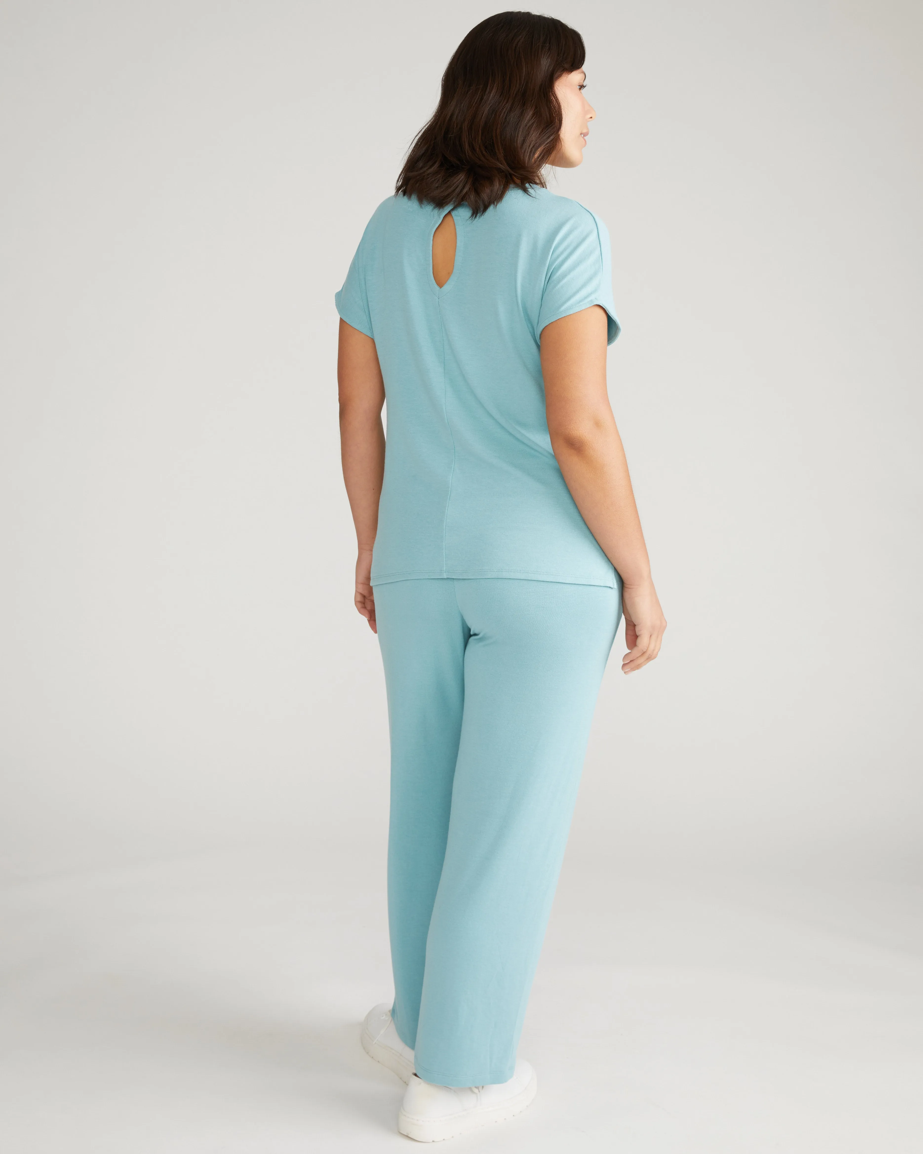 TravelKnit Relaxed Tee - Cameo Blue sold by Universal Standard product image thumbnail 4