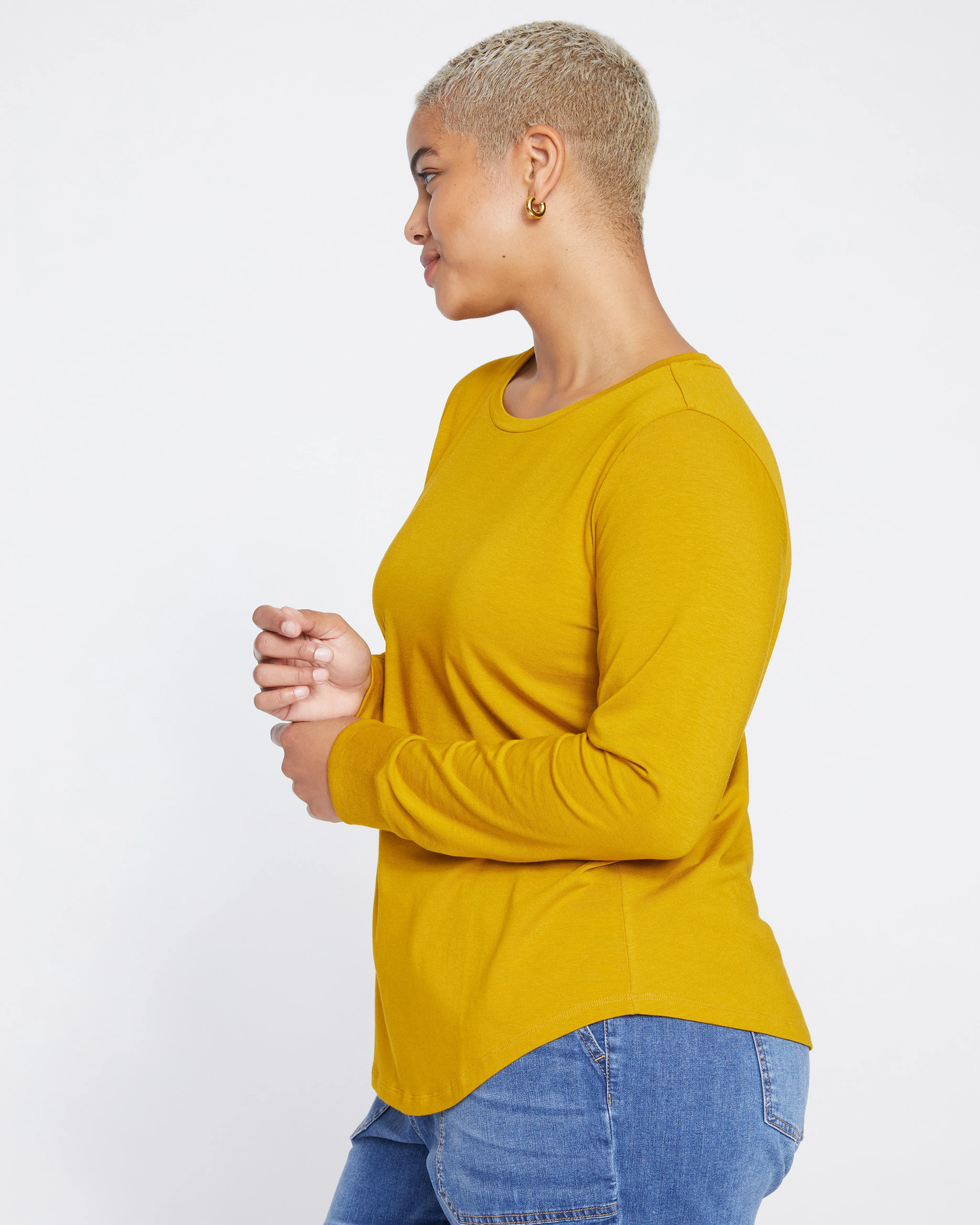 Long Sleeve Tee Rex - Mustard sold by Universal Standard product image thumbnail 2