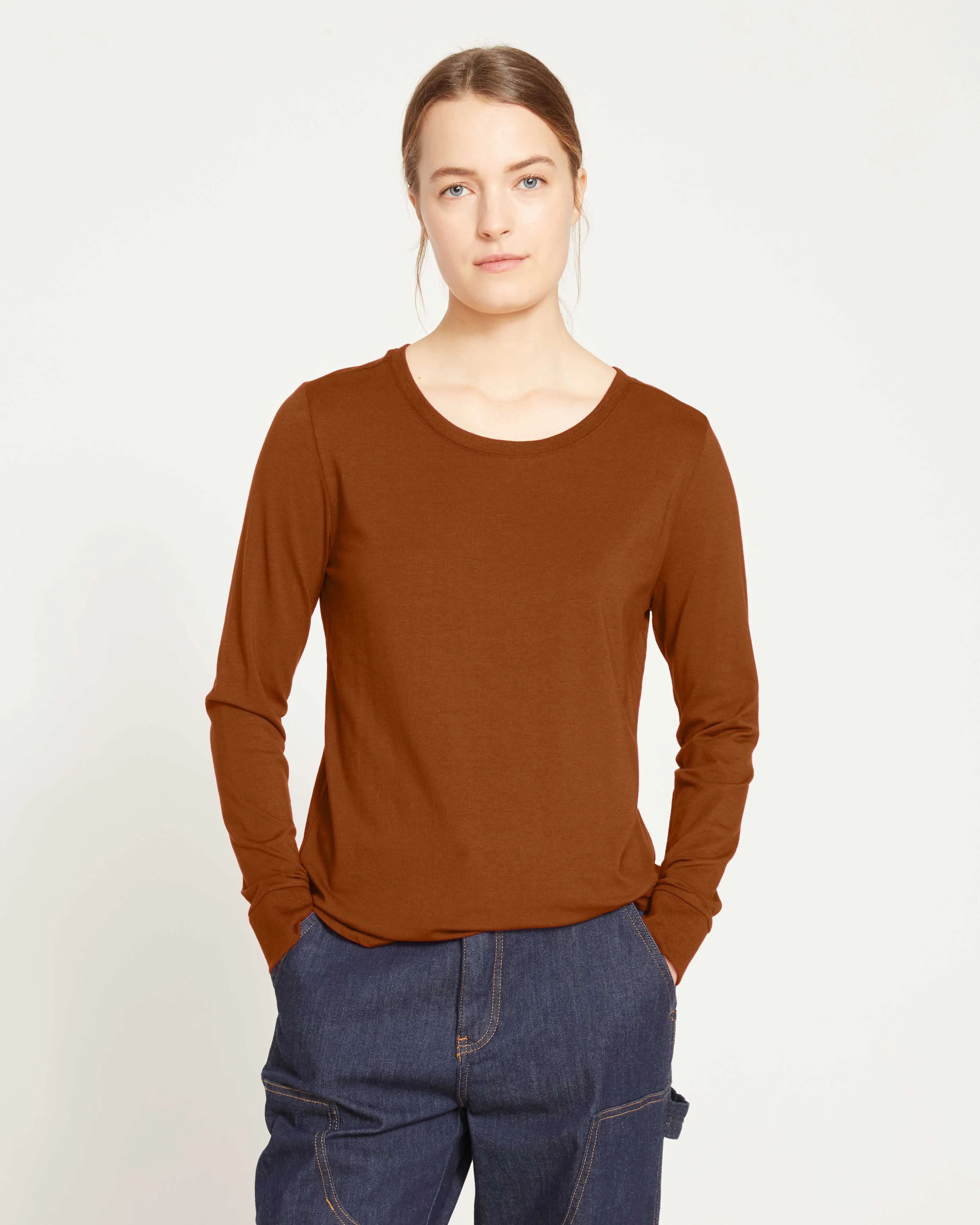 Long Sleeve Tee Rex - Caramel Cafe sold by Universal Standard product image thumbnail 3