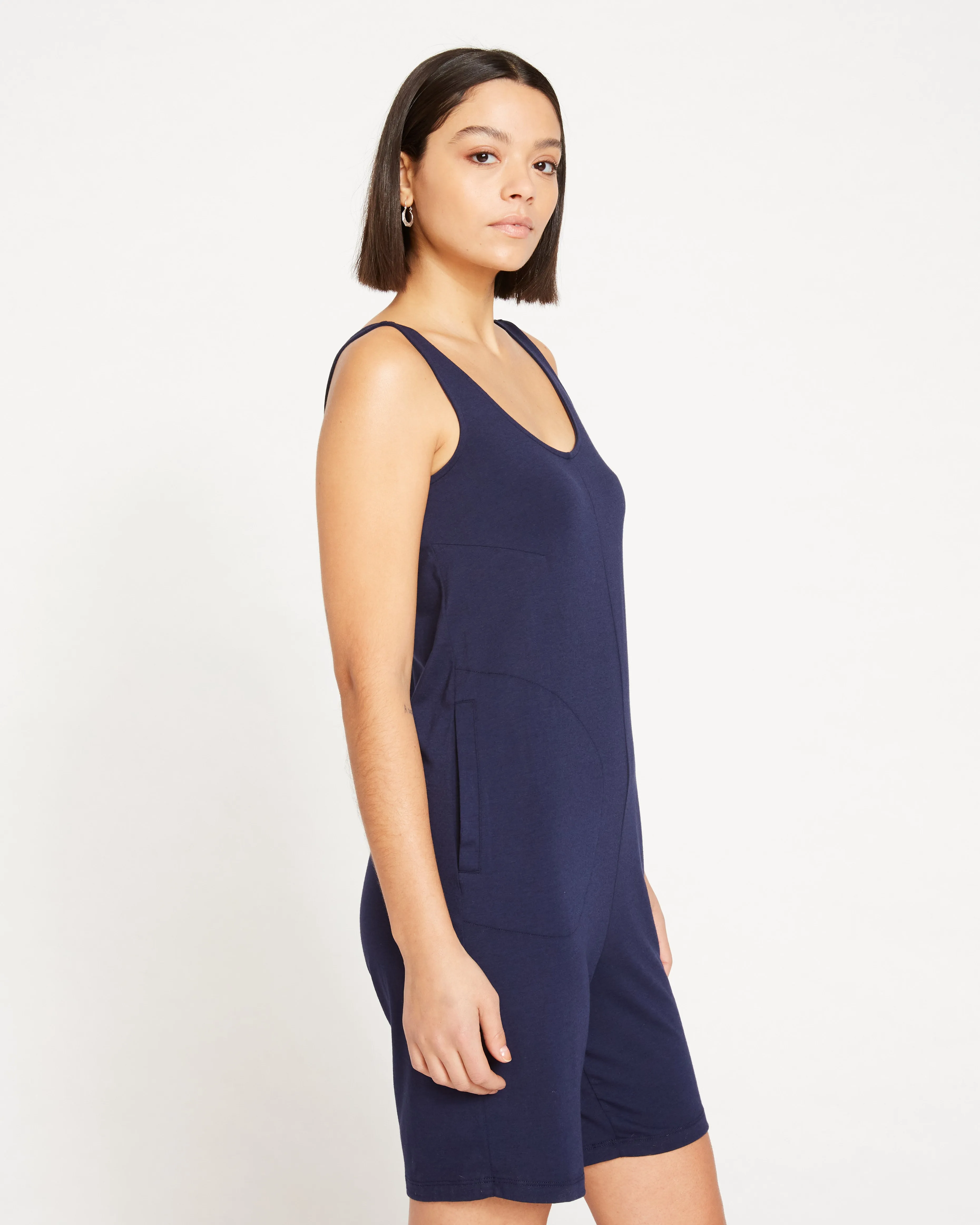 Jersey Leisure Romper - Navy sold by Universal Standard product image thumbnail 3