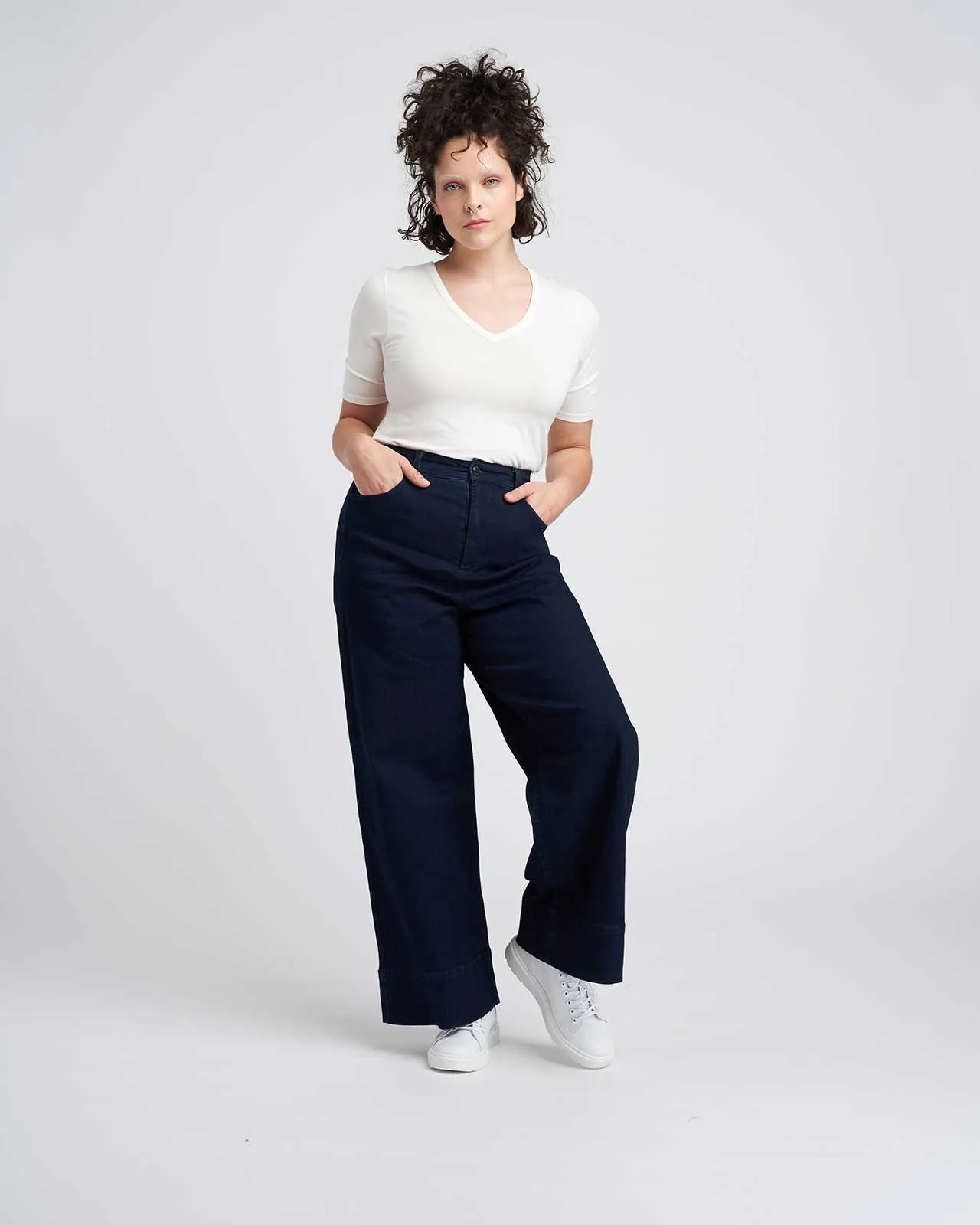 Carrie High Rise Wide Leg Jeans - Dark Indigo sold by Universal Standard product image thumbnail 3