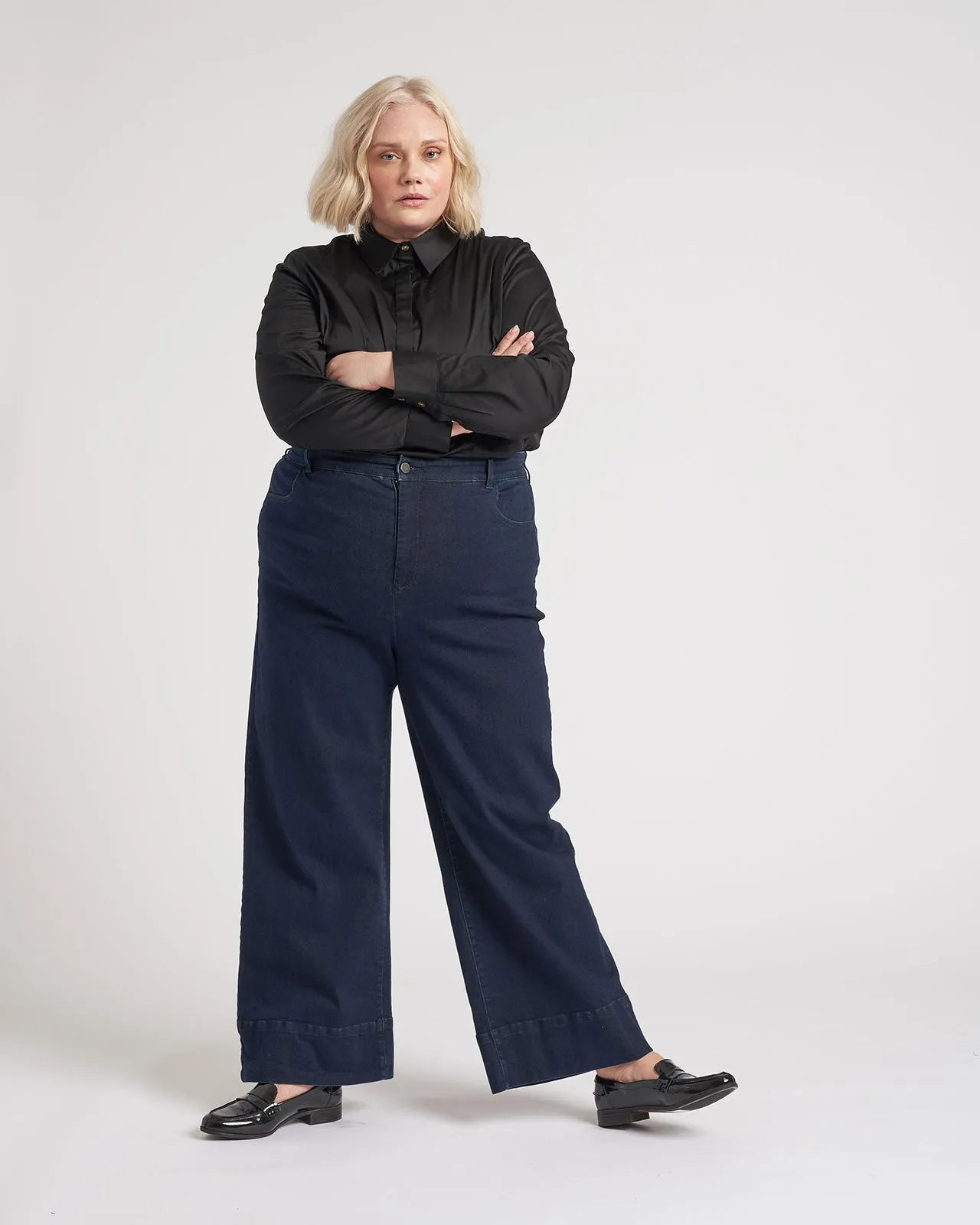 Carrie High Rise Wide Leg Jeans - Dark Indigo sold by Universal Standard product image thumbnail 5