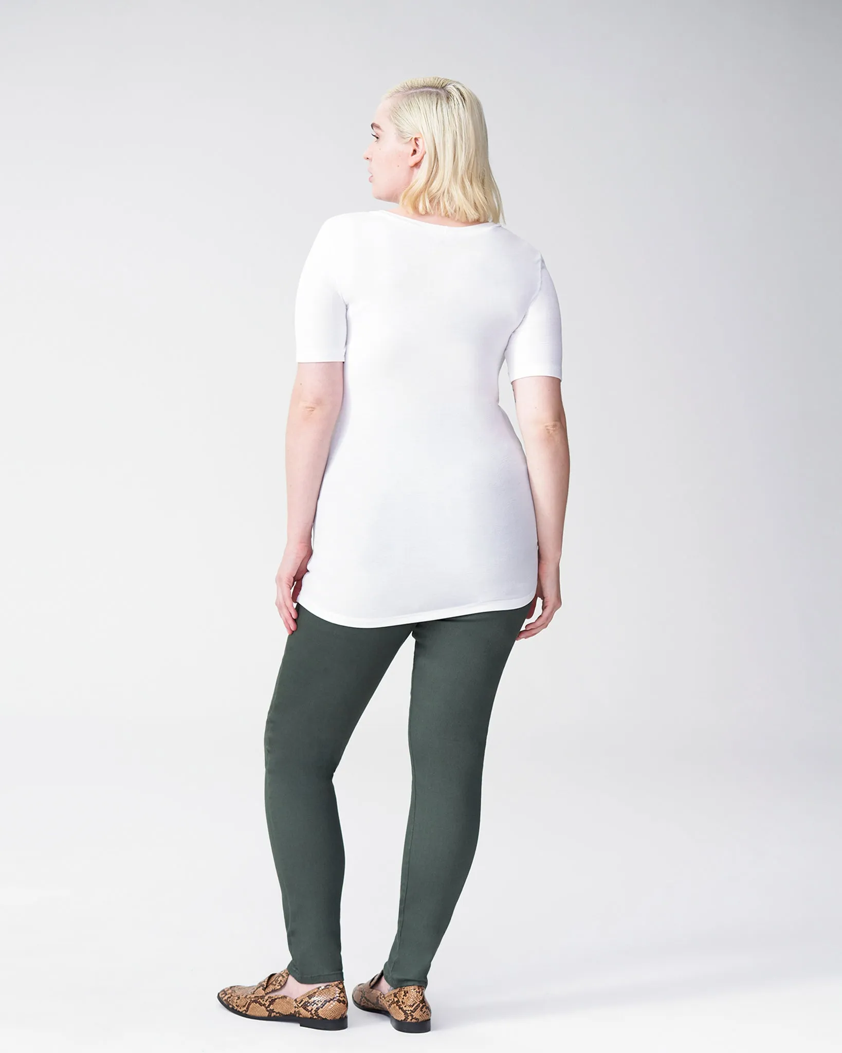 Foundation Short Sleeve Crew Neck Tee - White sold by Universal Standard product image thumbnail 3