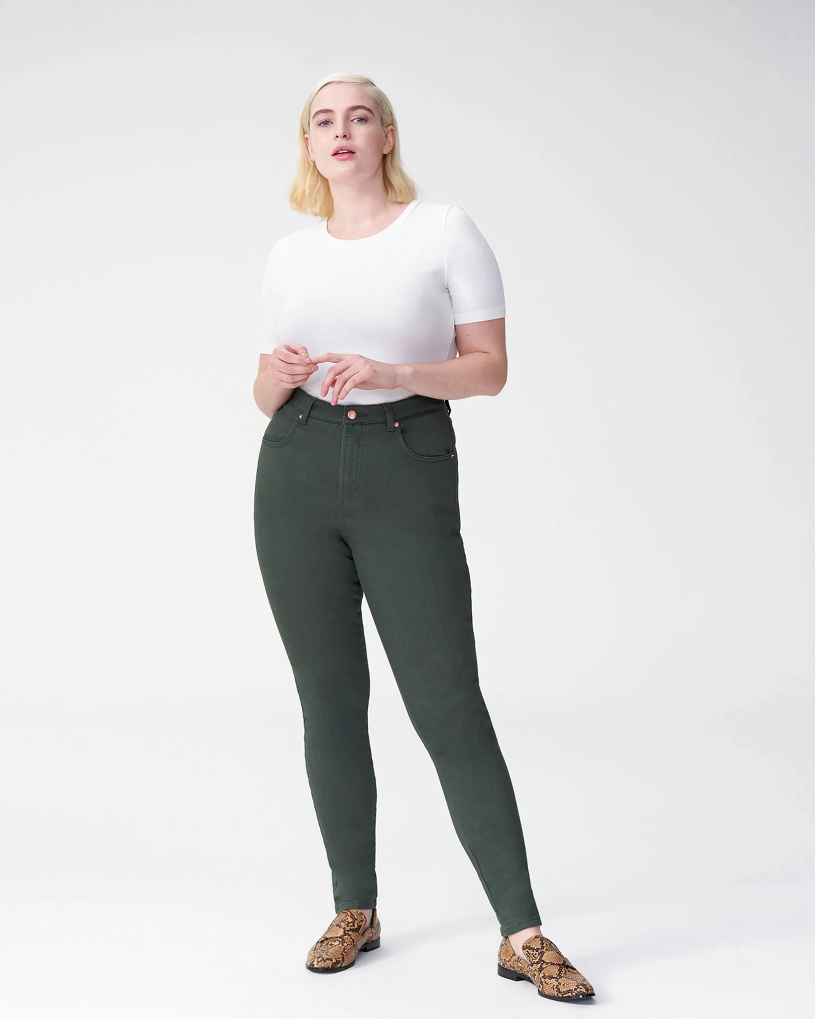 Foundation Short Sleeve Crew Neck Tee - White sold by Universal Standard product image thumbnail 4