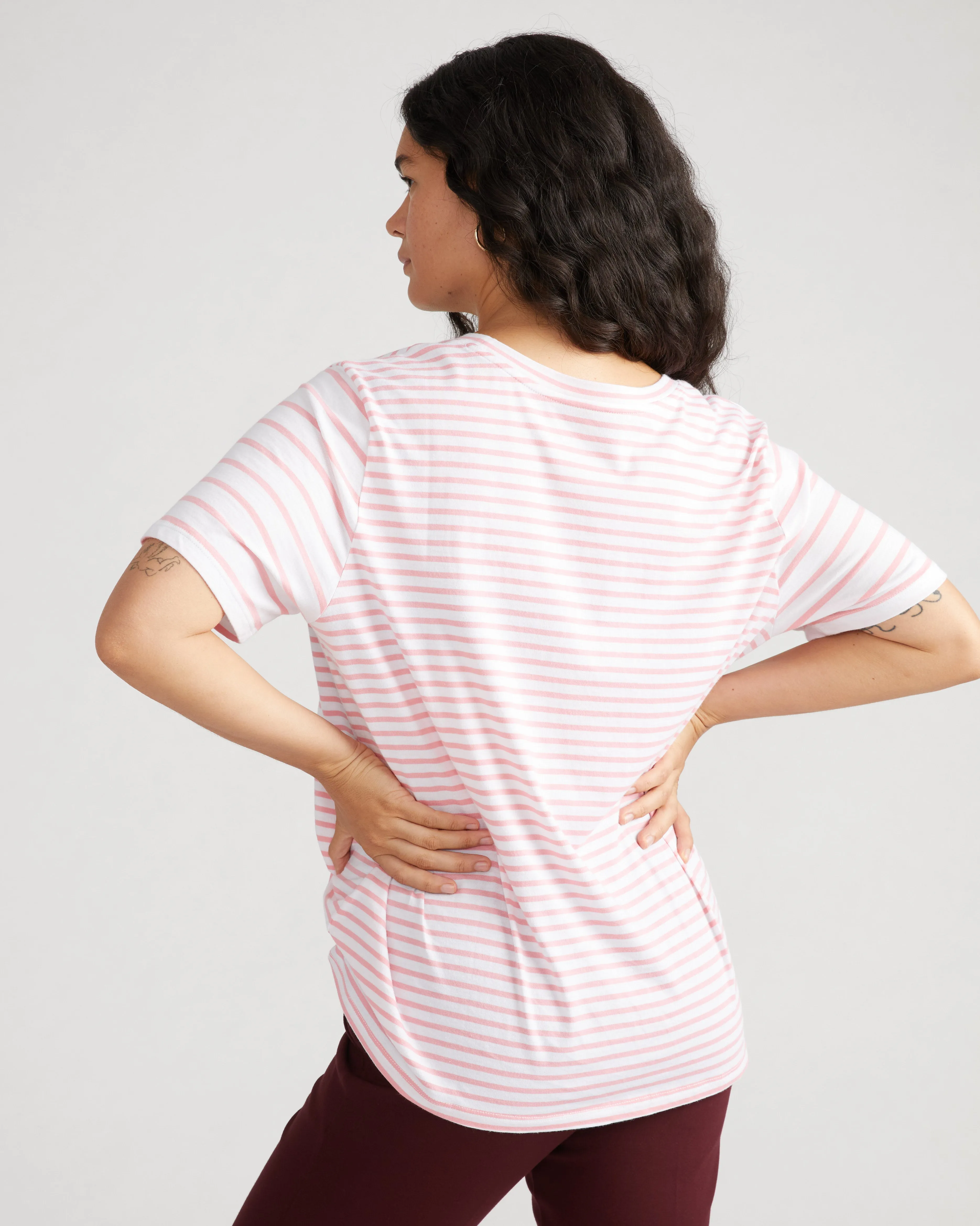 Eco Tee Rex - Pink Stripes sold by Universal Standard product image thumbnail 3