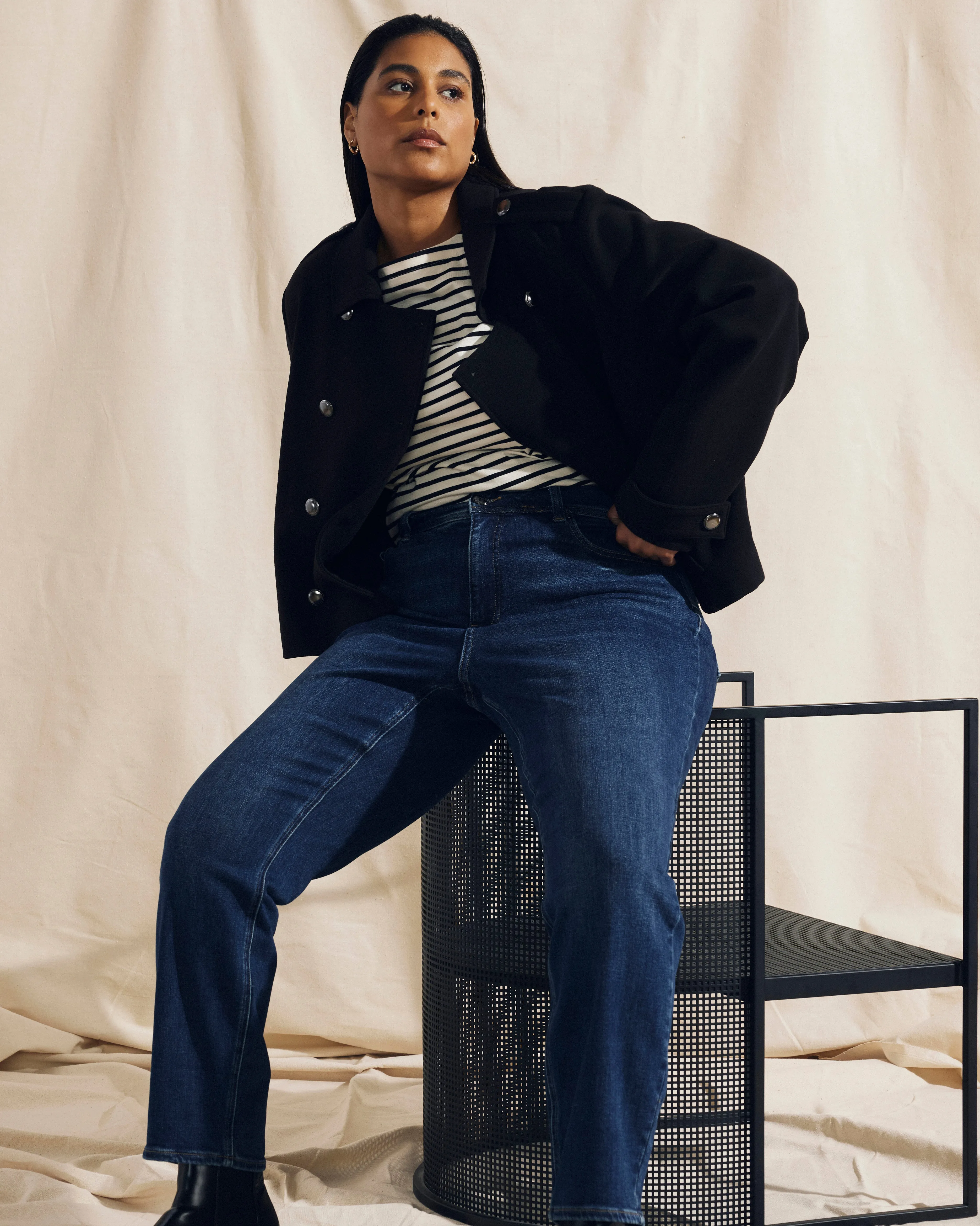 Rivington Jacket - Black sold by Universal Standard product image thumbnail 3