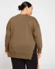 Fiona Side Slit Sweatshirt - Crocodile sold by Universal Standard