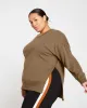 Fiona Side Slit Sweatshirt - Crocodile sold by Universal Standard