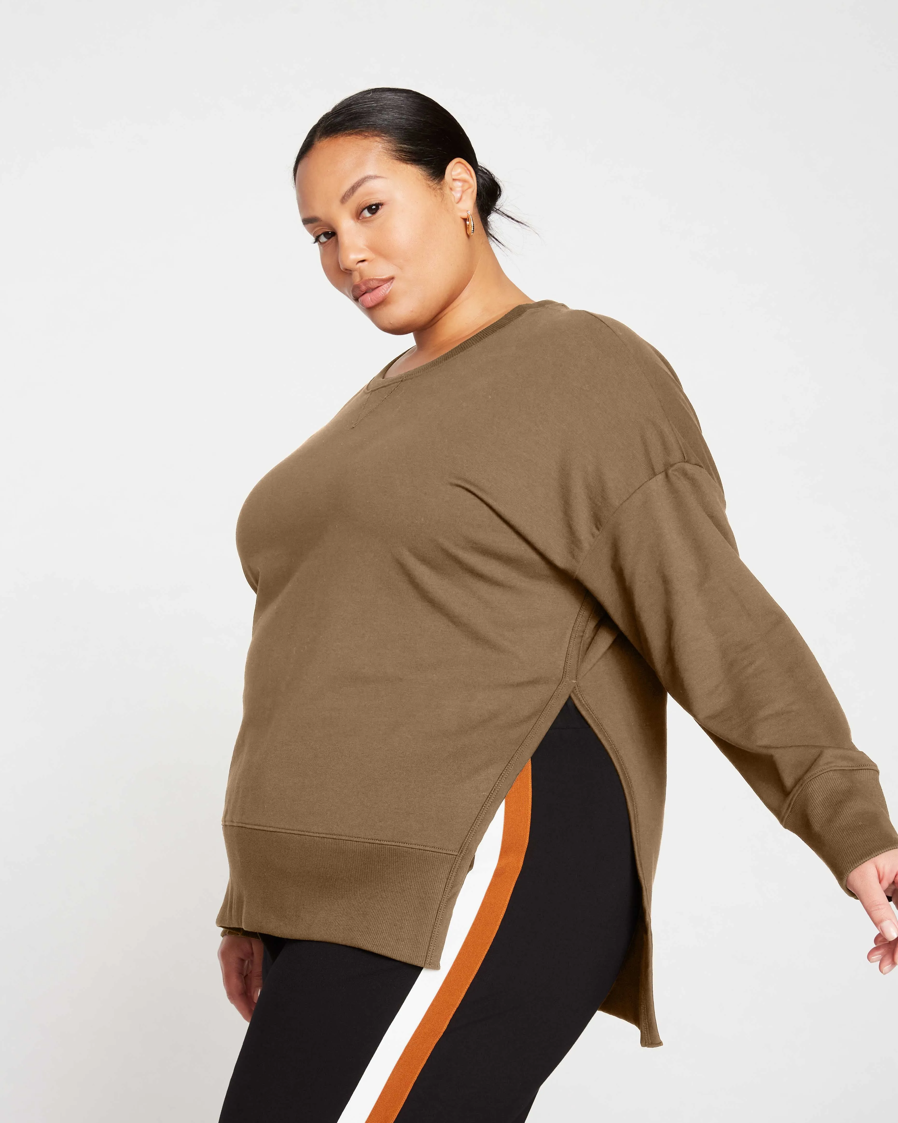 Fiona Side Slit Sweatshirt - Crocodile sold by Universal Standard product image thumbnail 2