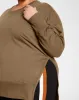 Fiona Side Slit Sweatshirt - Crocodile sold by Universal Standard