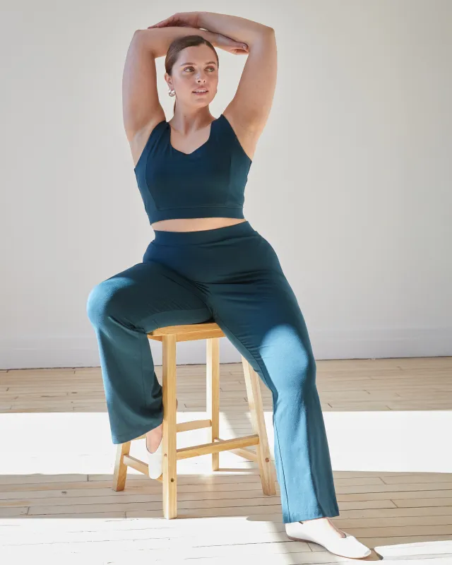 Roya Bootcut Legging - Deep Sea sold by Universal Standard