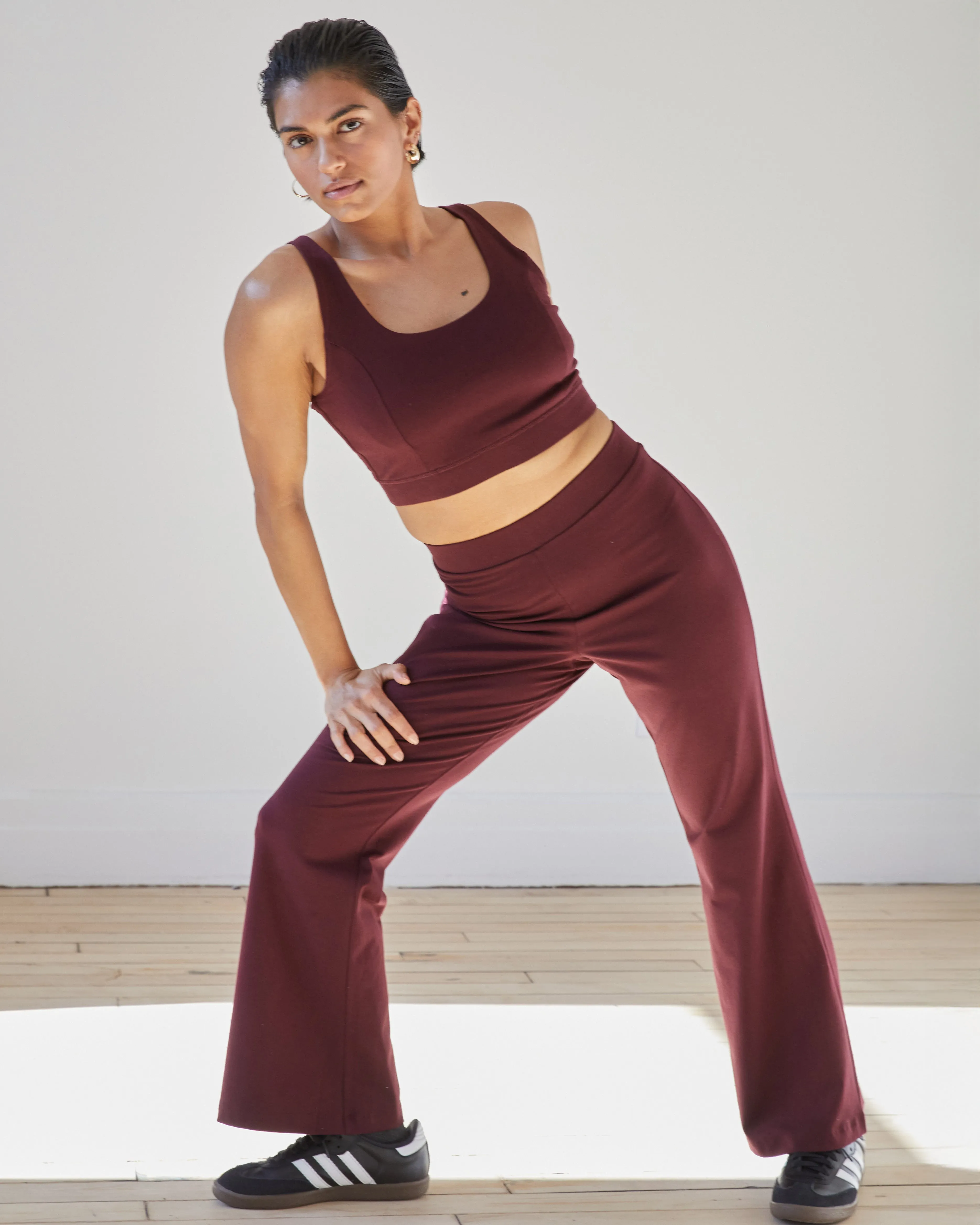 Roya Bootcut Legging - Black Cherry sold by Universal Standard product image thumbnail 2