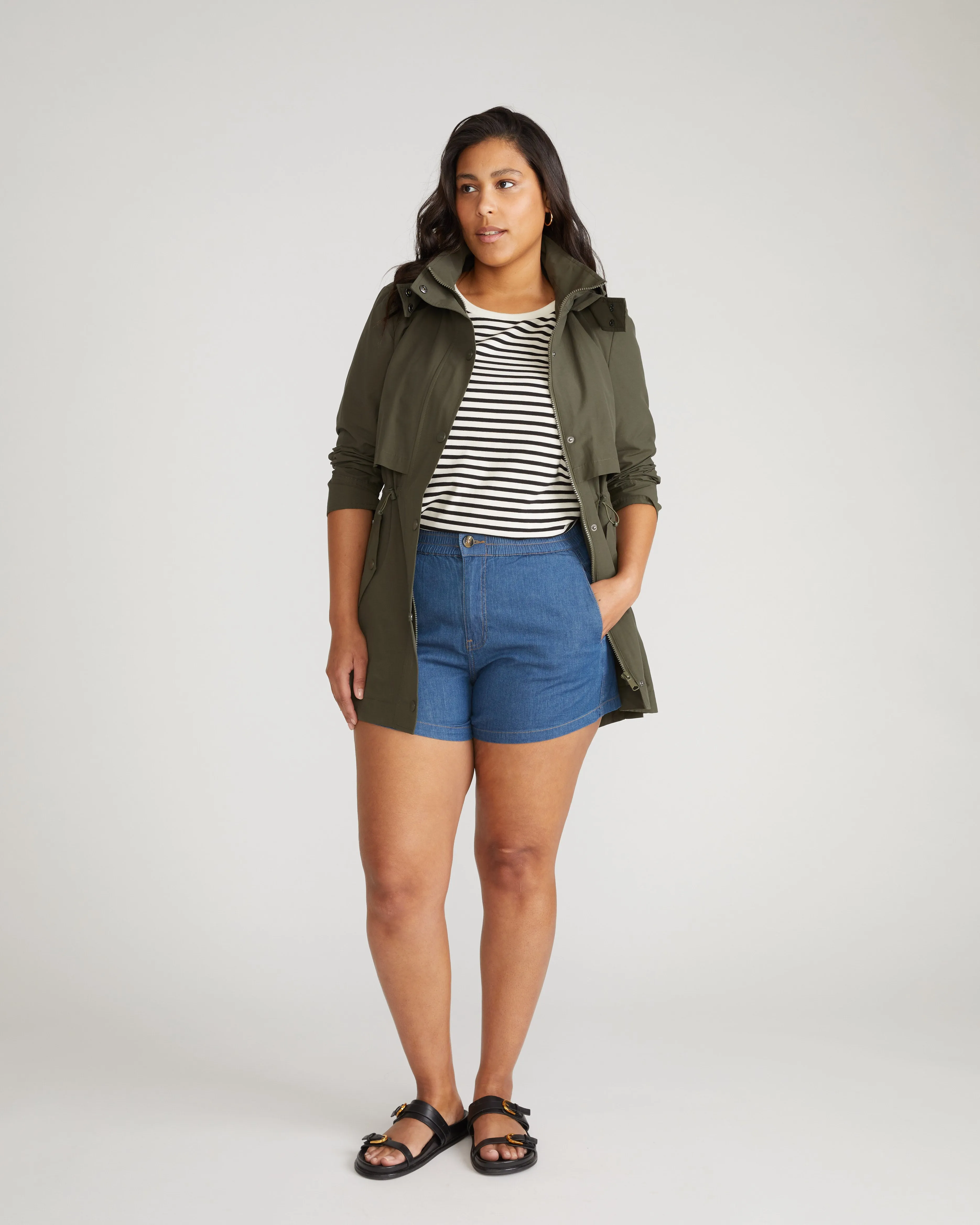 Capri Chambray Shorts - Orion Blue sold by Universal Standard product image thumbnail 4