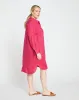 Seaside Linen Shirtdress - Cerise sold by Universal Standard