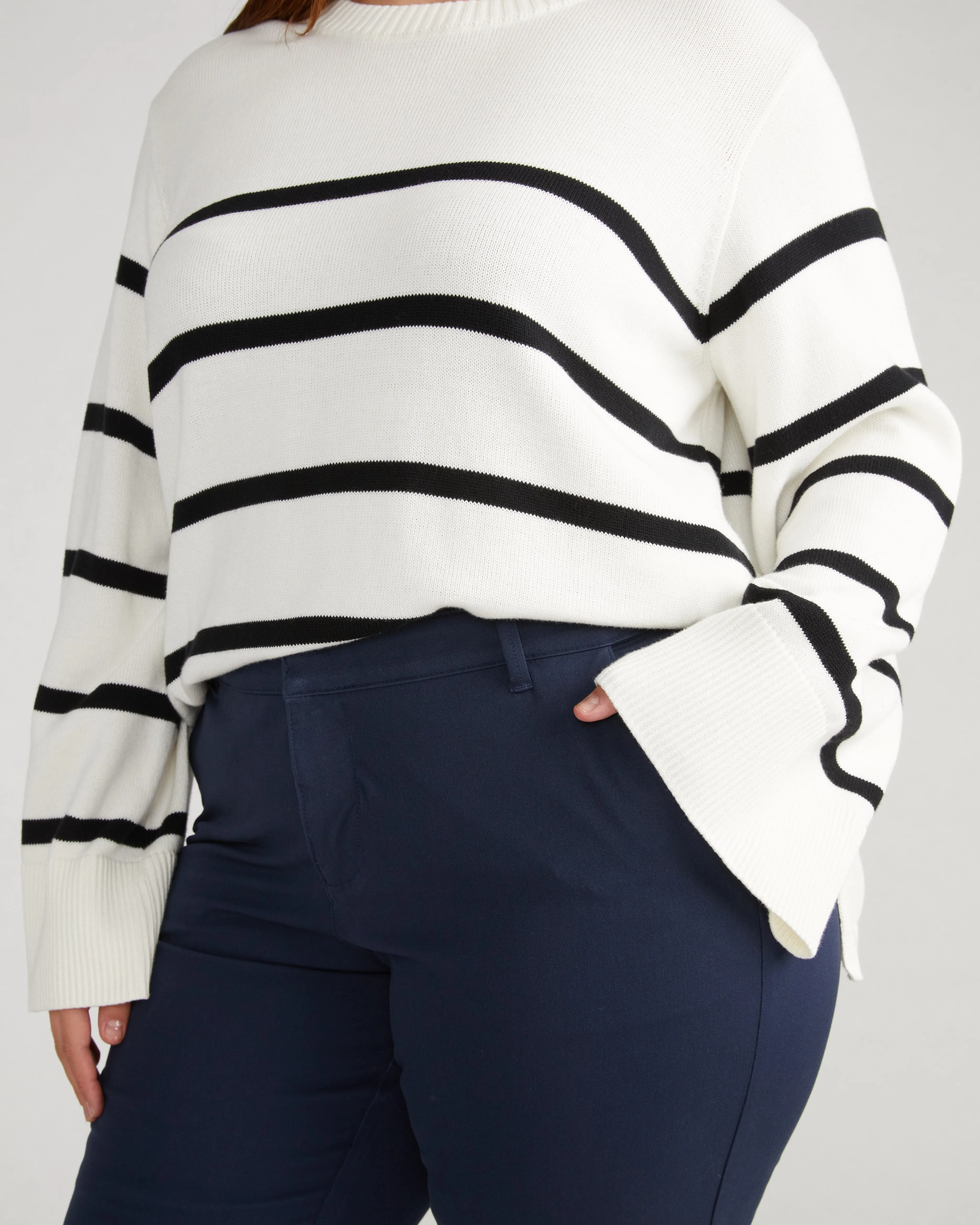 Orchard Stretch Cotton Twill Chinos - Navy sold by Universal Standard